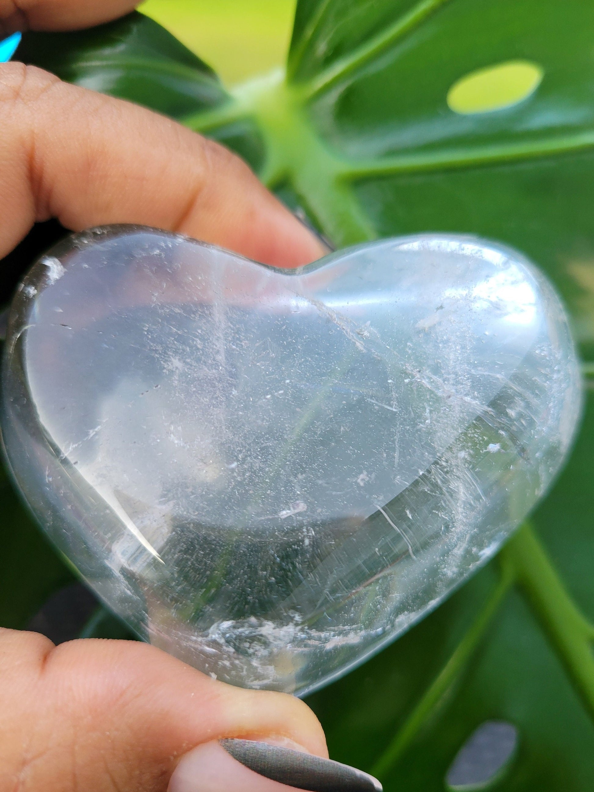 Stunning Clear Quartz Crystal - Heart Bowl Carving - Crystal Collector - Gift - Home Decor