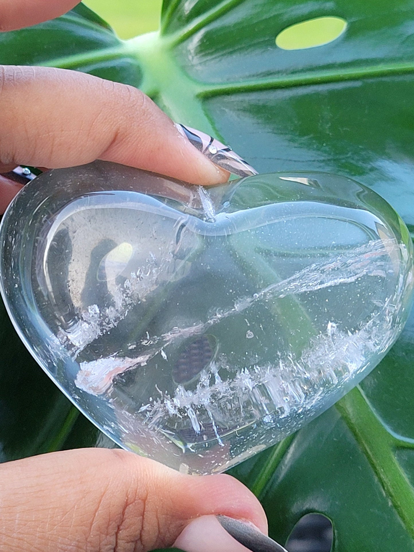Stunning Clear Quartz Crystal - Heart Bowl Carving - Crystal Collector - Gift - Home Decor
