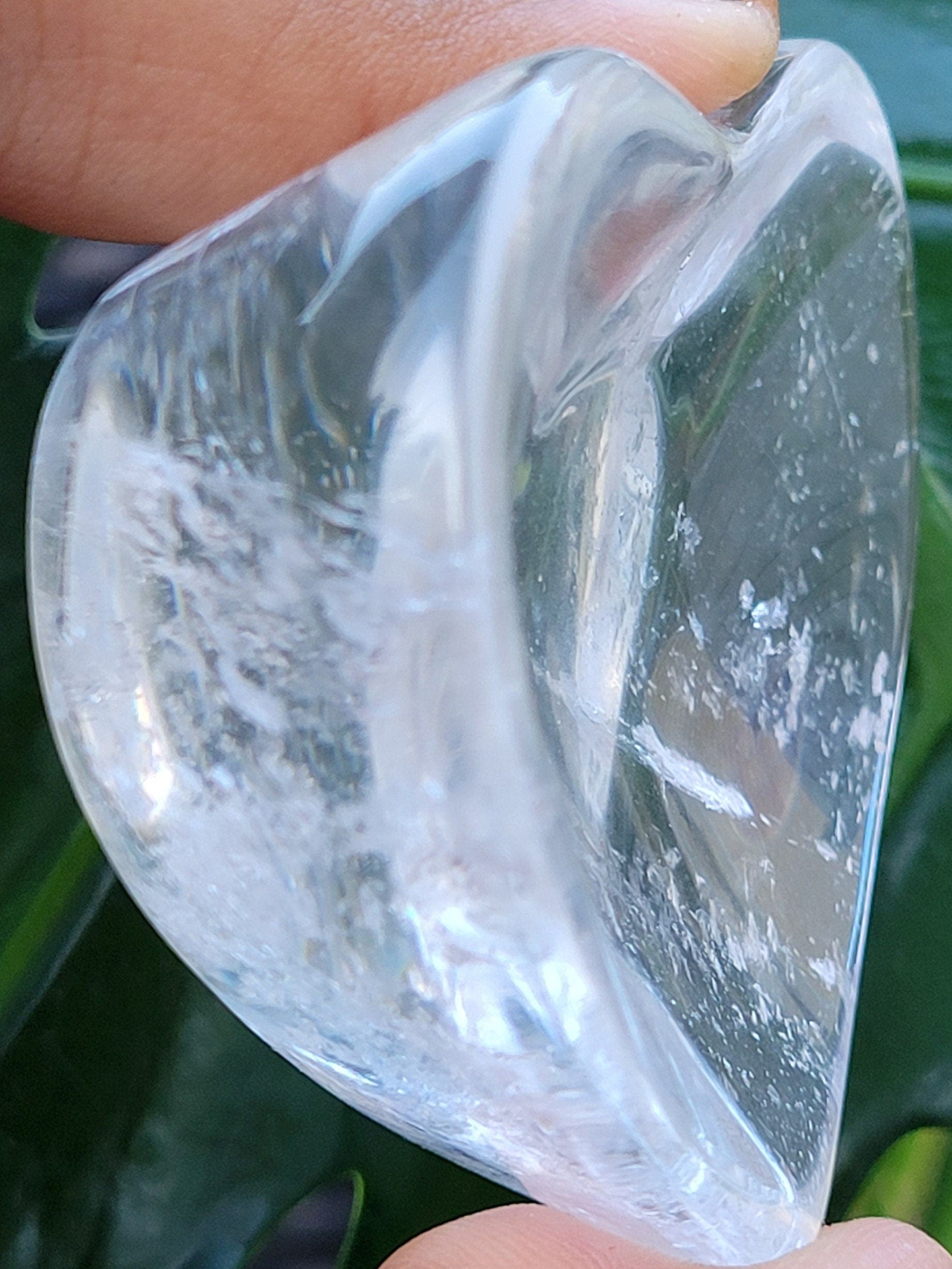 Stunning Clear Quartz Crystal - Heart Bowl Carving - Crystal Collector - Gift - Home Decor