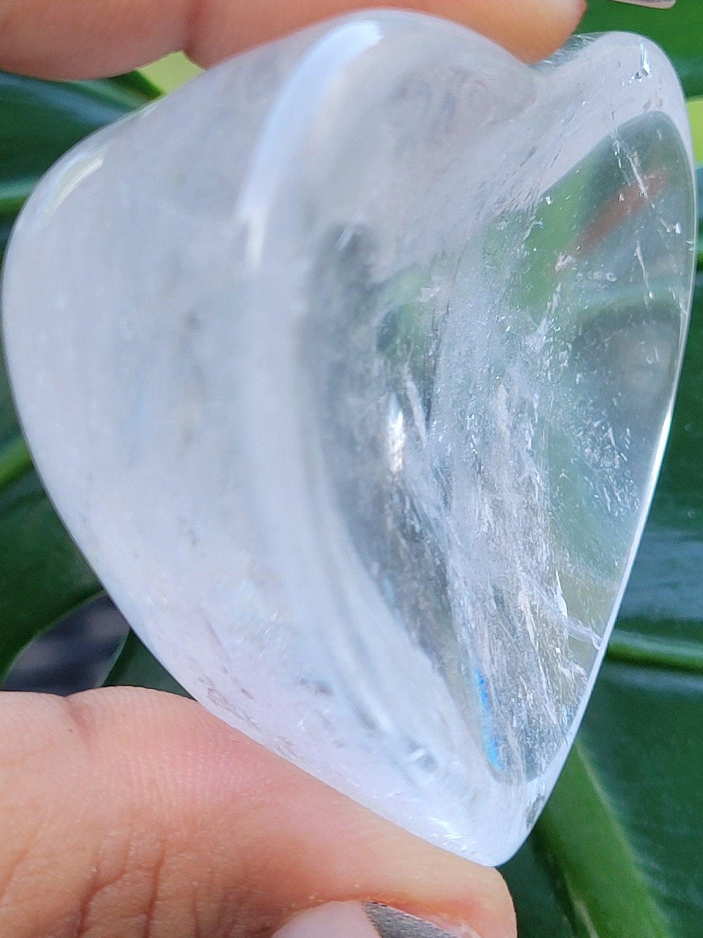 Stunning Clear Quartz Crystal - Heart Bowl Carving - Crystal Collector - Gift - Home Decor