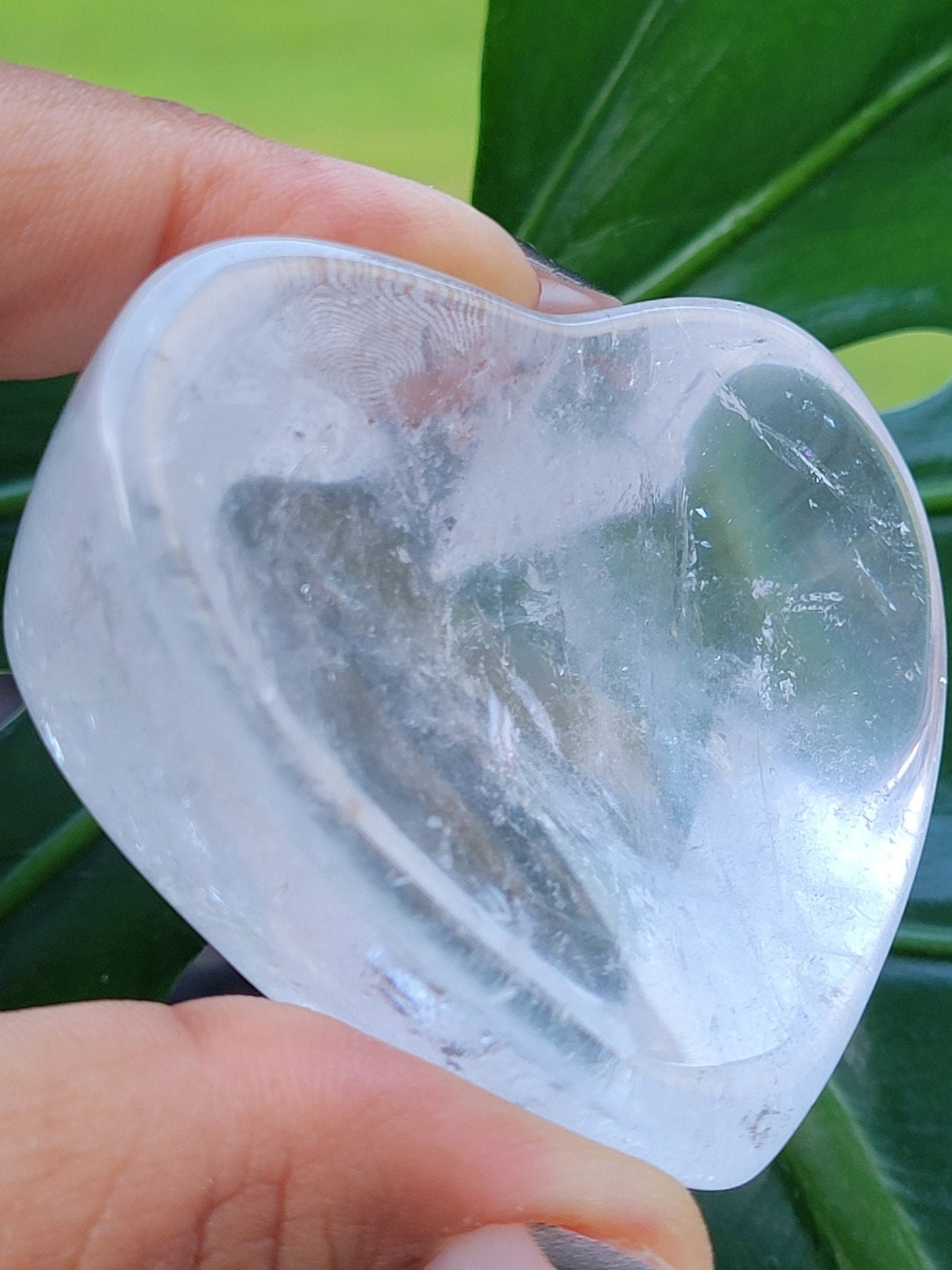 Stunning Clear Quartz Crystal - Heart Bowl Carving - Crystal Collector - Gift - Home Decor