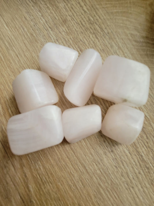 Pink Calcite Tumbles - UV Reactive - Home Decor - Intuitively Picked - Crystal Collector