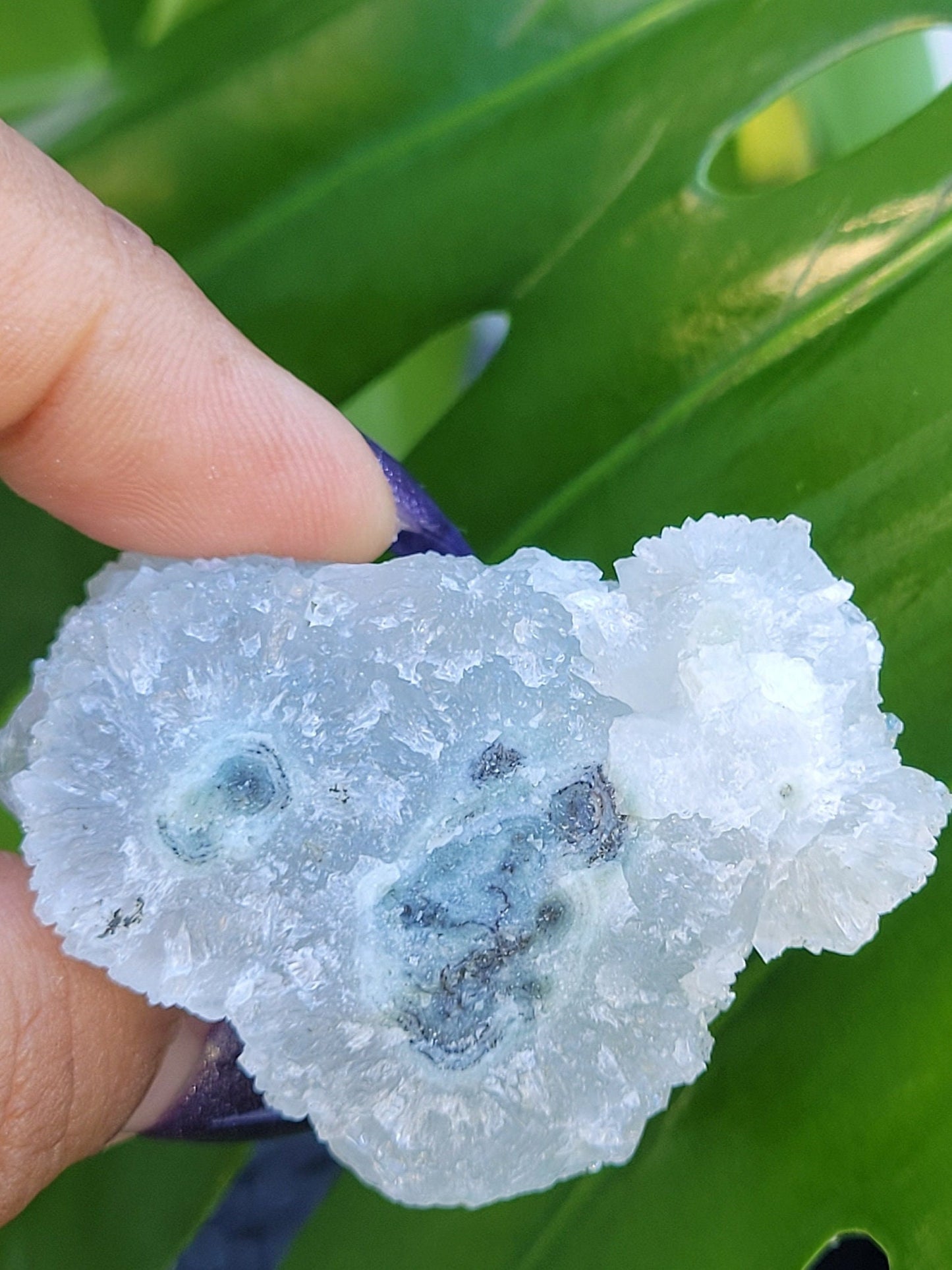 Gorgeous HQ Diamond Apophyllite Stalactite - Blue Chalcedony - India - Crystal Specimen - Crystal Collector - Home Decor - Gift