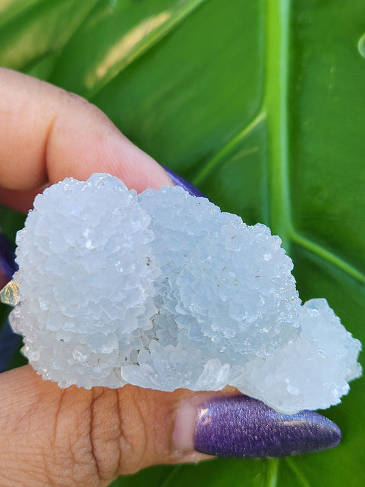 Gorgeous HQ Diamond Apophyllite Stalactite - Blue Chalcedony - India - Crystal Specimen - Crystal Collector - Home Decor - Gift