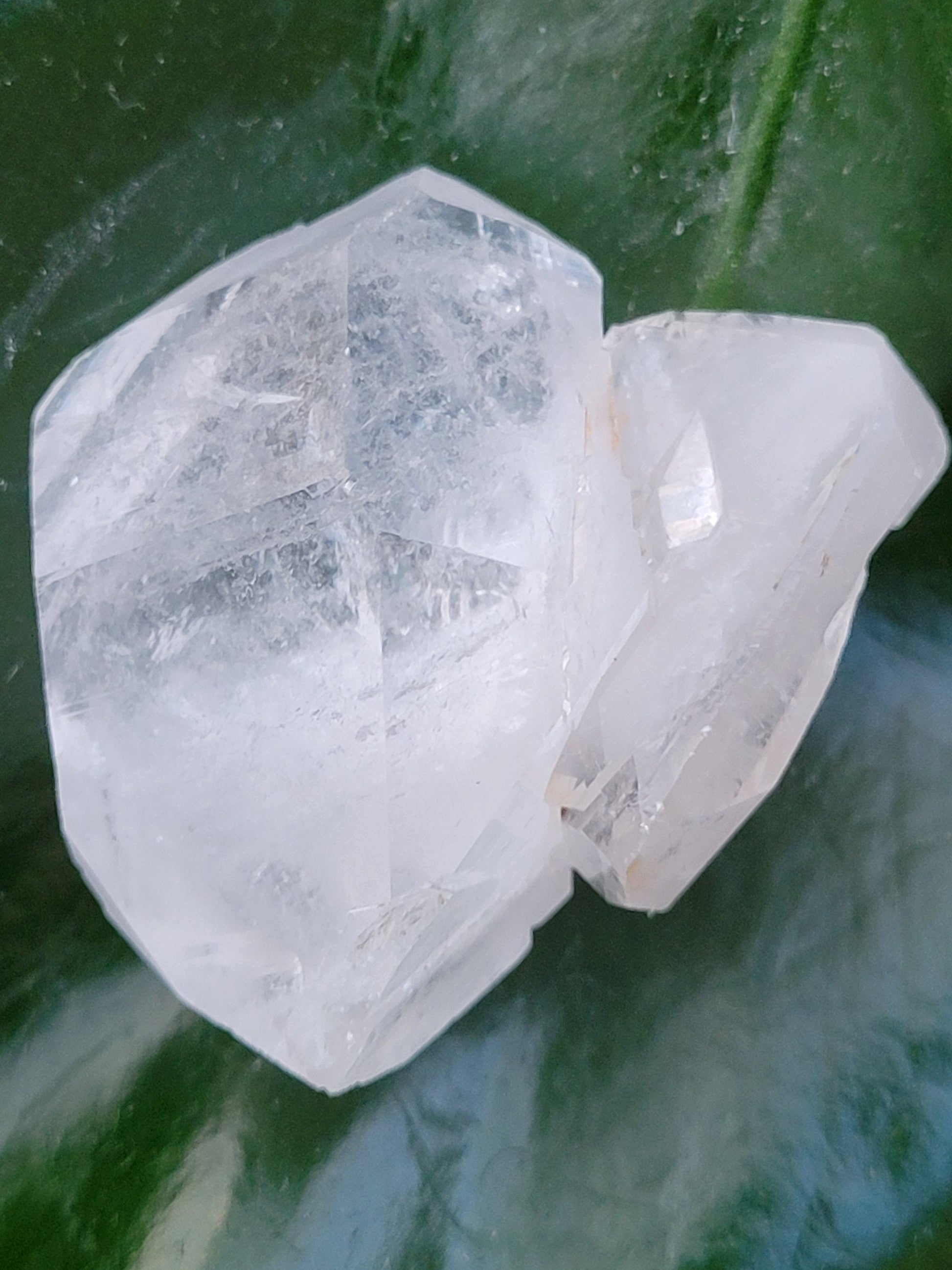 Lemurian Clear Quartz Raw & Natural Crystal Twin Points from Arkansas | Home Decor | Crown Chakra Meditation Tool | Good Energy | Gift