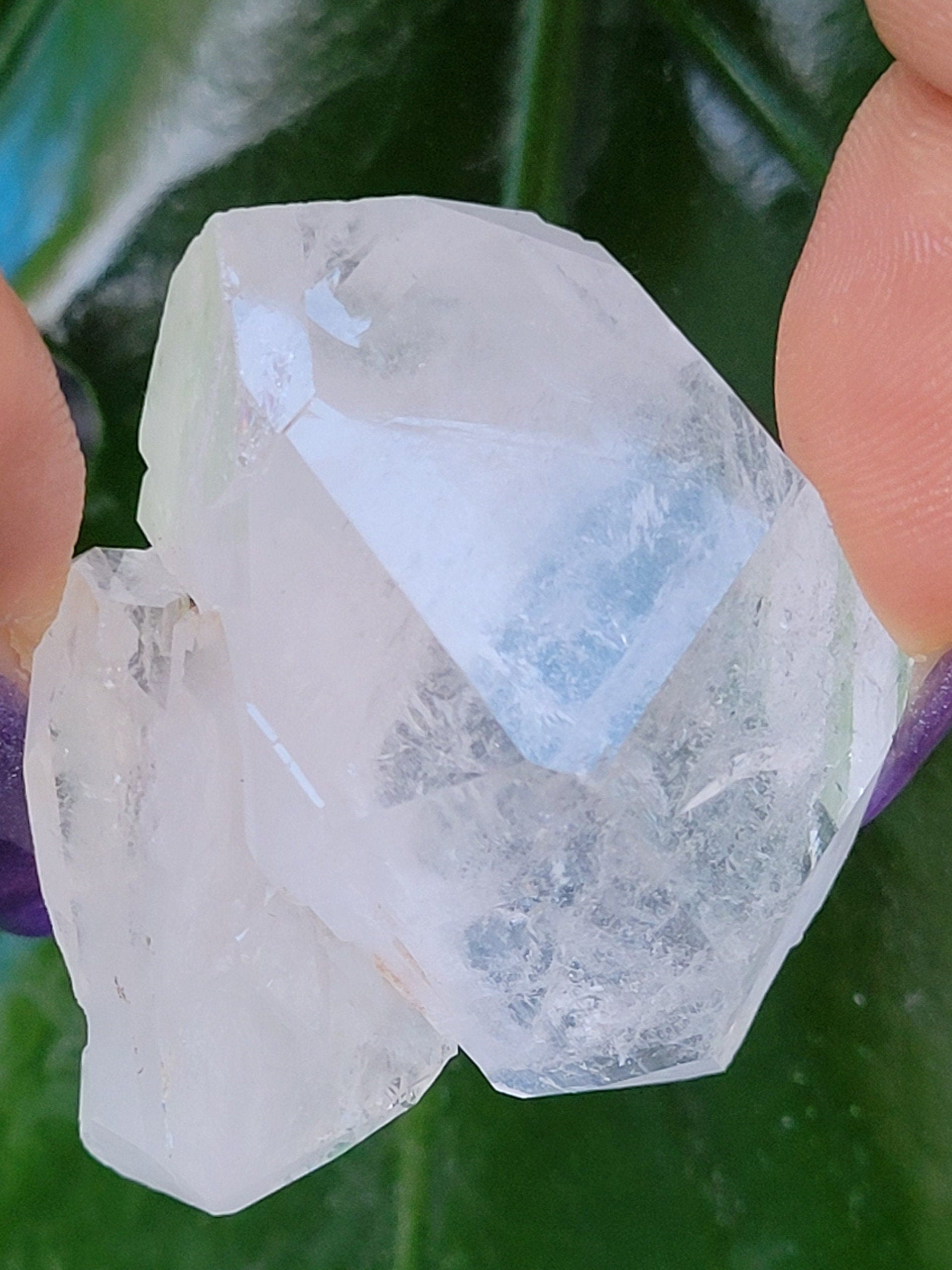 Lemurian Clear Quartz Raw & Natural Crystal Twin Points from Arkansas | Home Decor | Crown Chakra Meditation Tool | Good Energy | Gift