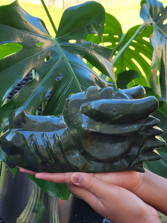 New Jade Master Carving Dragon Head | Home Decor | Crystal Collector | Dragon Collector | Birthday Christmas Gift Ideas | Green | 8lbs