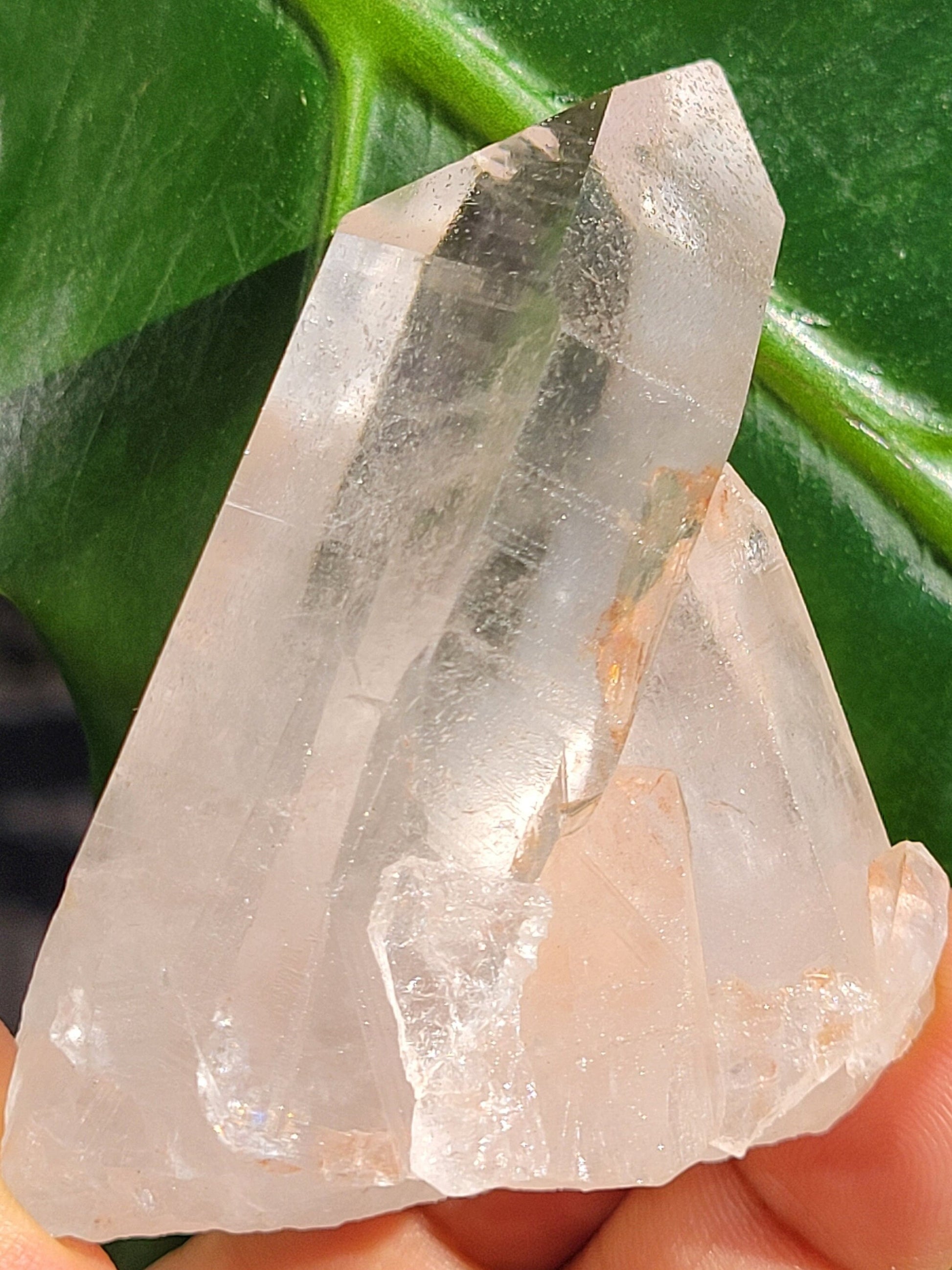 RARE Stunning Pink Himalayan Quartz Cluster from the Himalayan Mountains | Black Hematite Inclusion | Crystal Collector | Gift | Home Decor