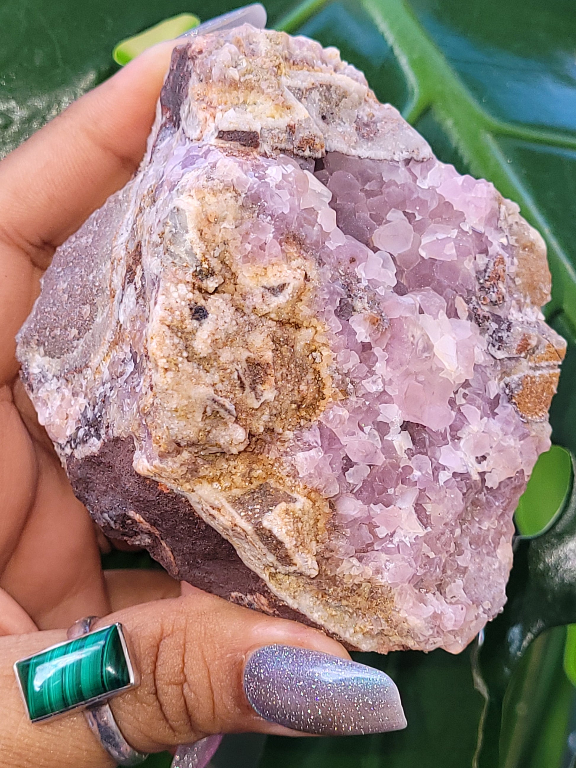 Pretty in Pink Starbloom Druze Cobalto Calcite on Matrix Specimen - Natural Gemstones - Home Decor - Gift - Crystal Collectors - Mexico