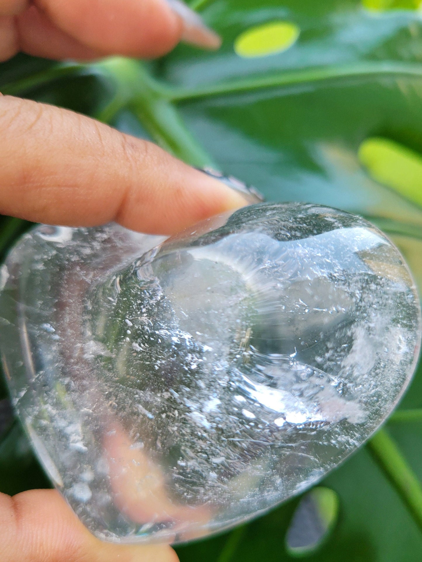 Stunning Clear Quartz Crystal - Heart Bowl Carving - Crystal Collector - Gift - Home Decor
