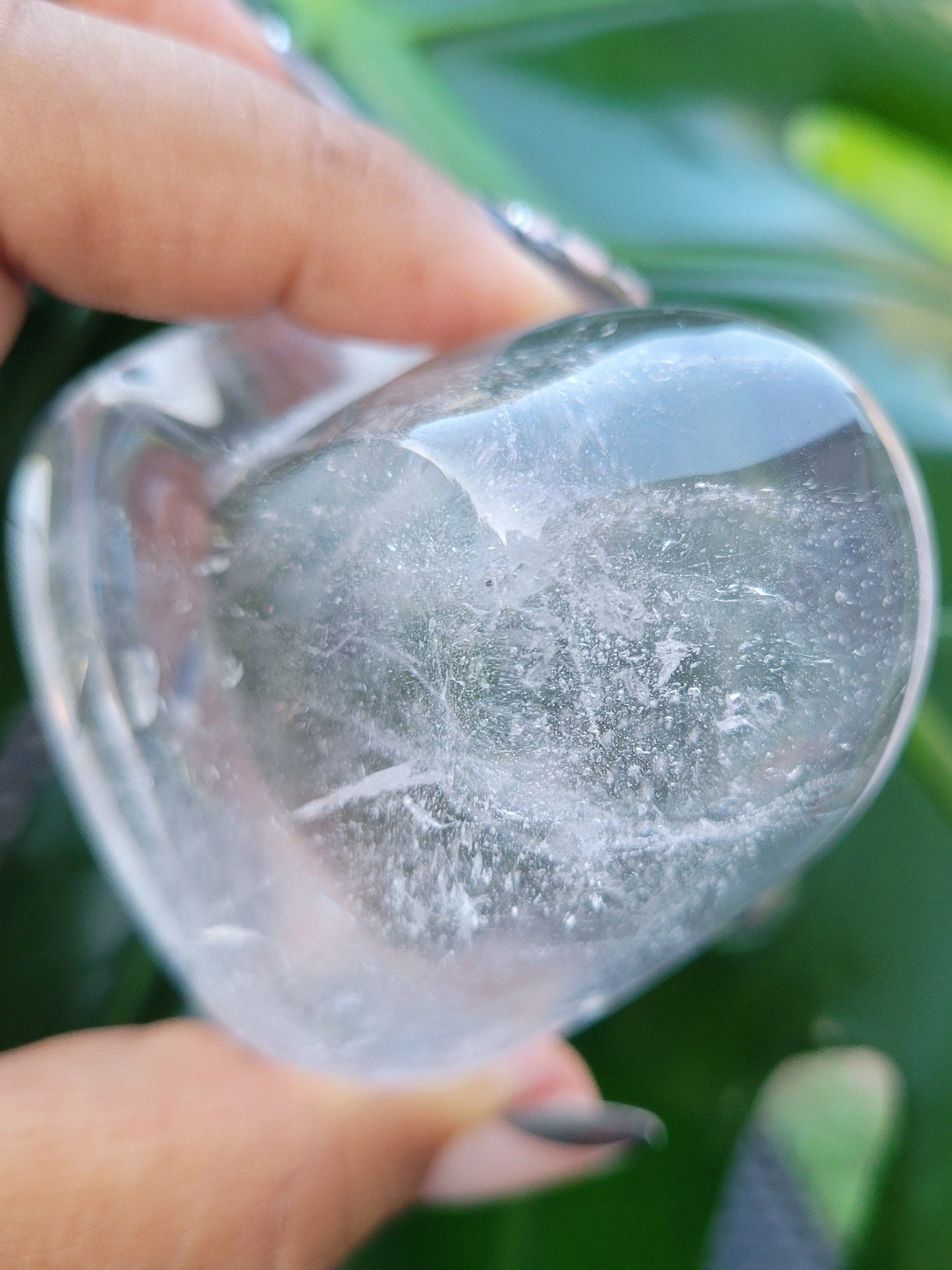 Stunning Clear Quartz Crystal - Heart Bowl Carving - Crystal Collector - Gift - Home Decor