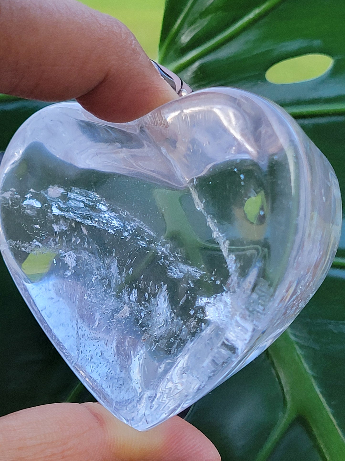 Stunning Clear Quartz Crystal - Heart Bowl Carving - Crystal Collector - Gift - Home Decor