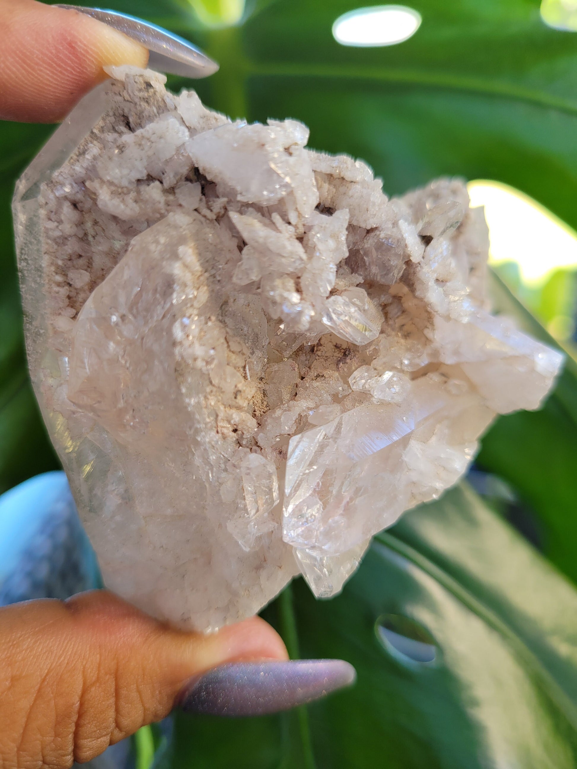 Stunning Pink Lemurian Colombian Quartz Cluster | Crystal Collector | High Quality | Home Decor | Heart Chakra | Love You Gift | Pink
