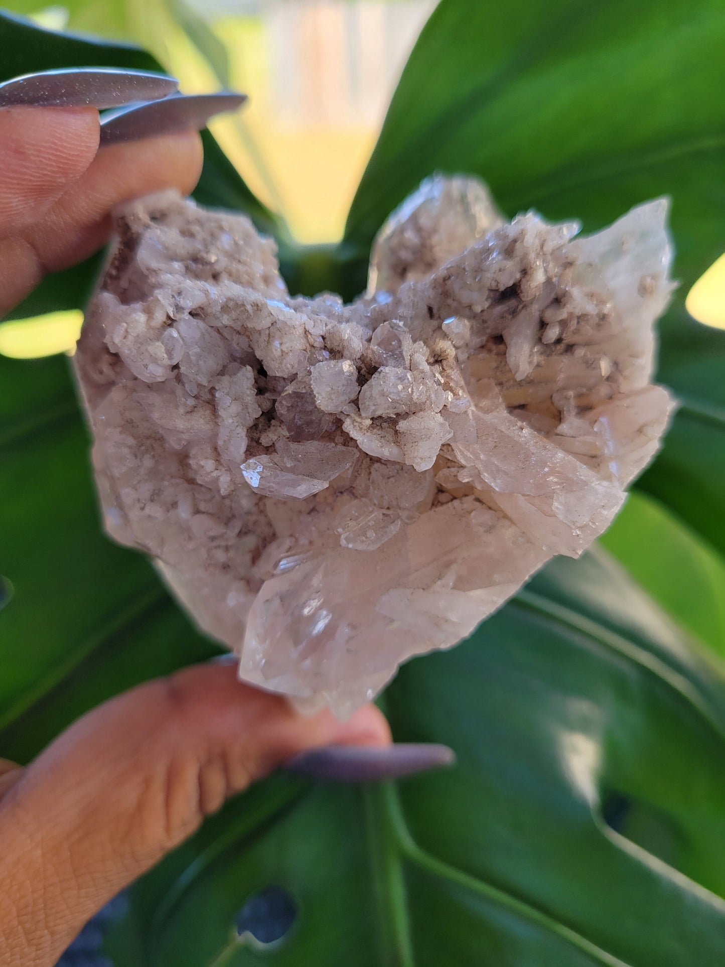 Stunning Pink Lemurian Colombian Quartz Cluster | Crystal Collector | High Quality | Home Decor | Heart Chakra | Love You Gift | Pink