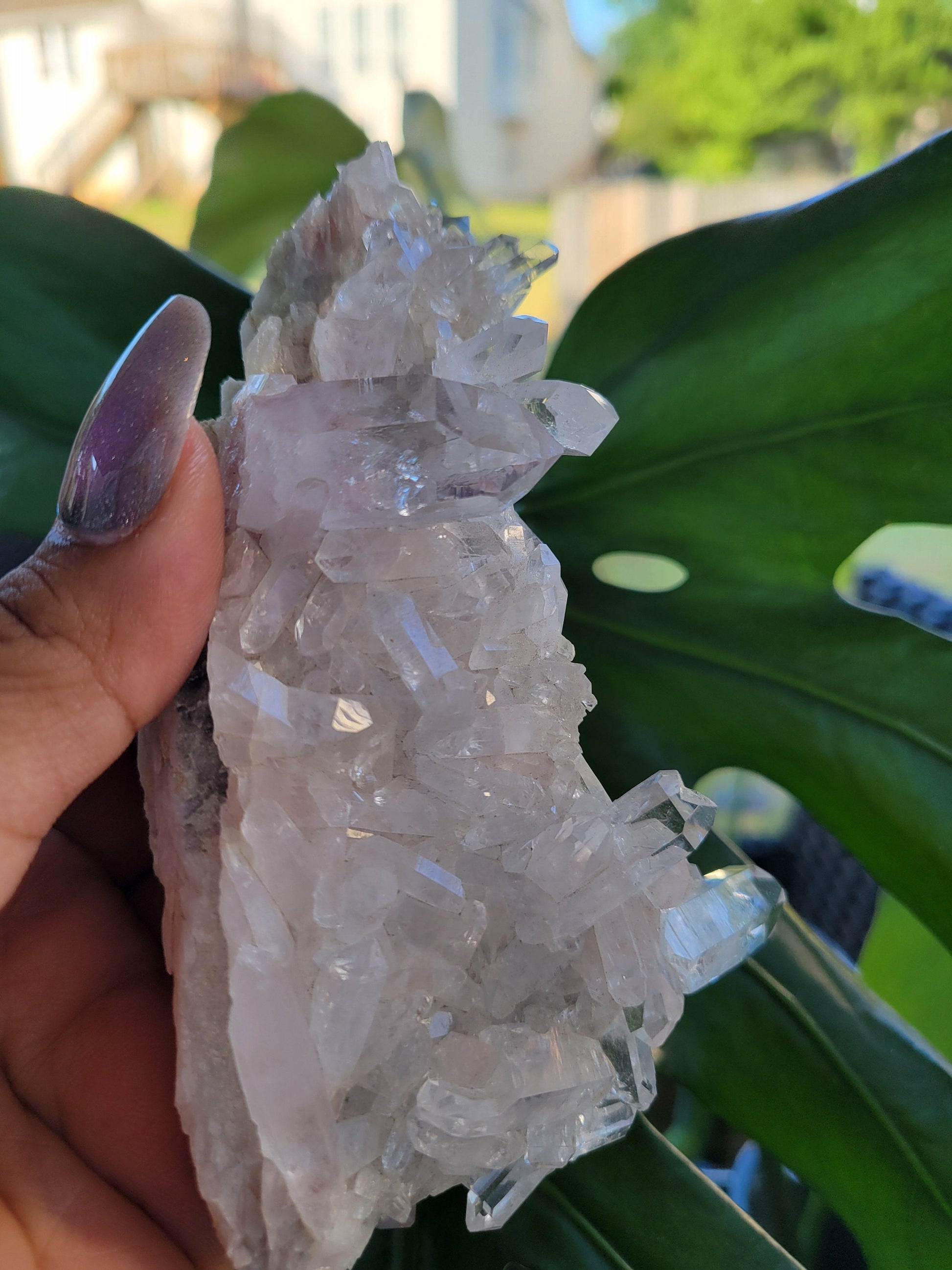 Stunning Pink Lemurian Colombian Quartz Cluster | Crystal Collector | High Quality | Home Decor | Heart Chakra | Love You Gift | Pink