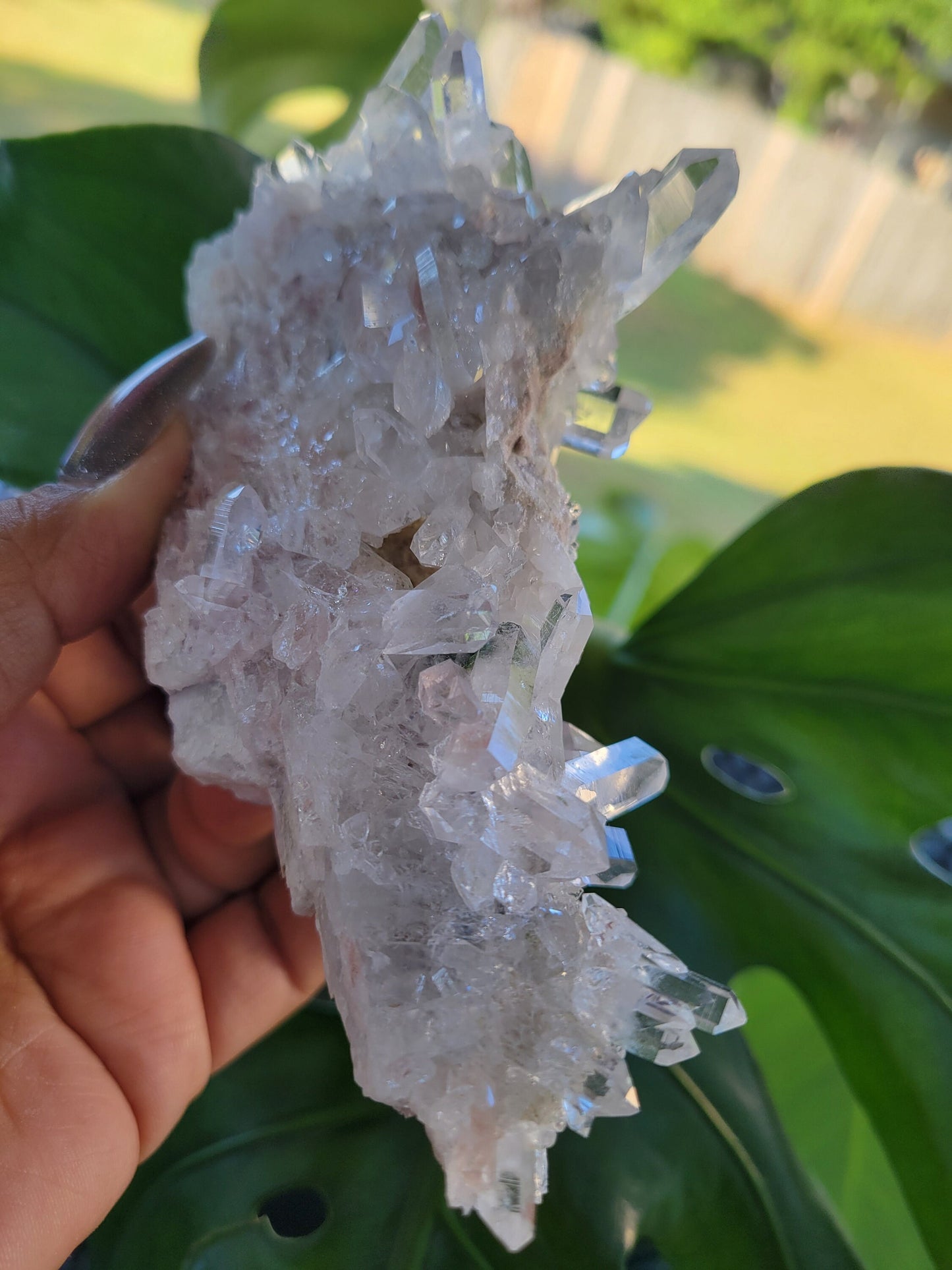 Stunning Pink Lemurian Colombian Quartz Cluster | Crystal Collector | High Quality | Home Decor | Heart Chakra | Love You Gift | Pink