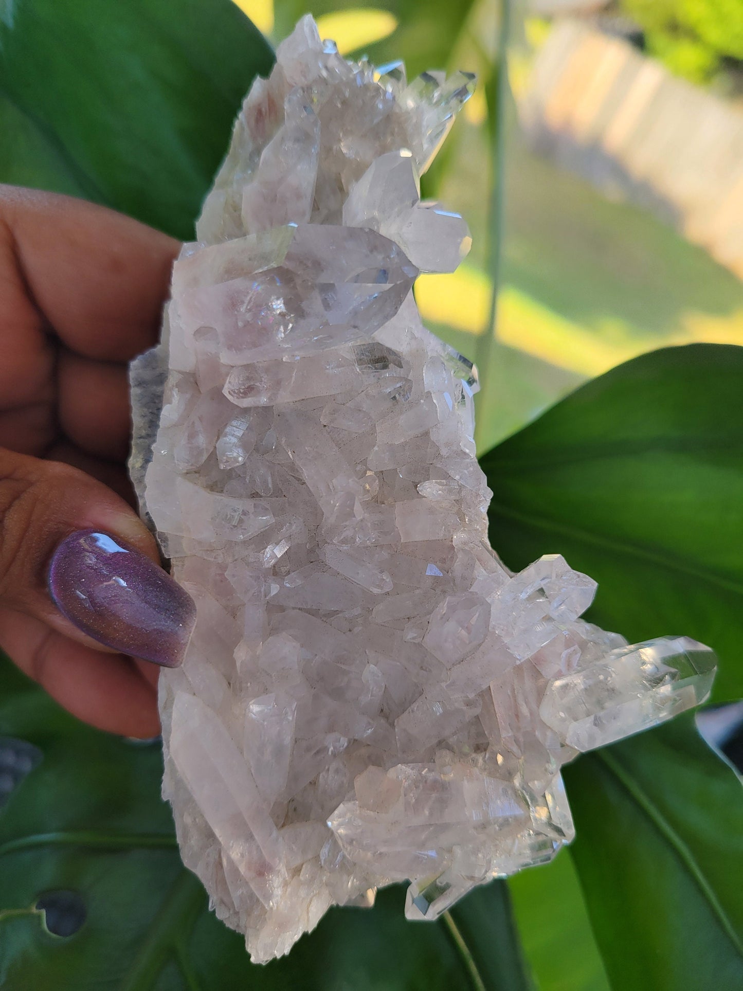 Stunning Pink Lemurian Colombian Quartz Cluster | Crystal Collector | High Quality | Home Decor | Heart Chakra | Love You Gift | Pink