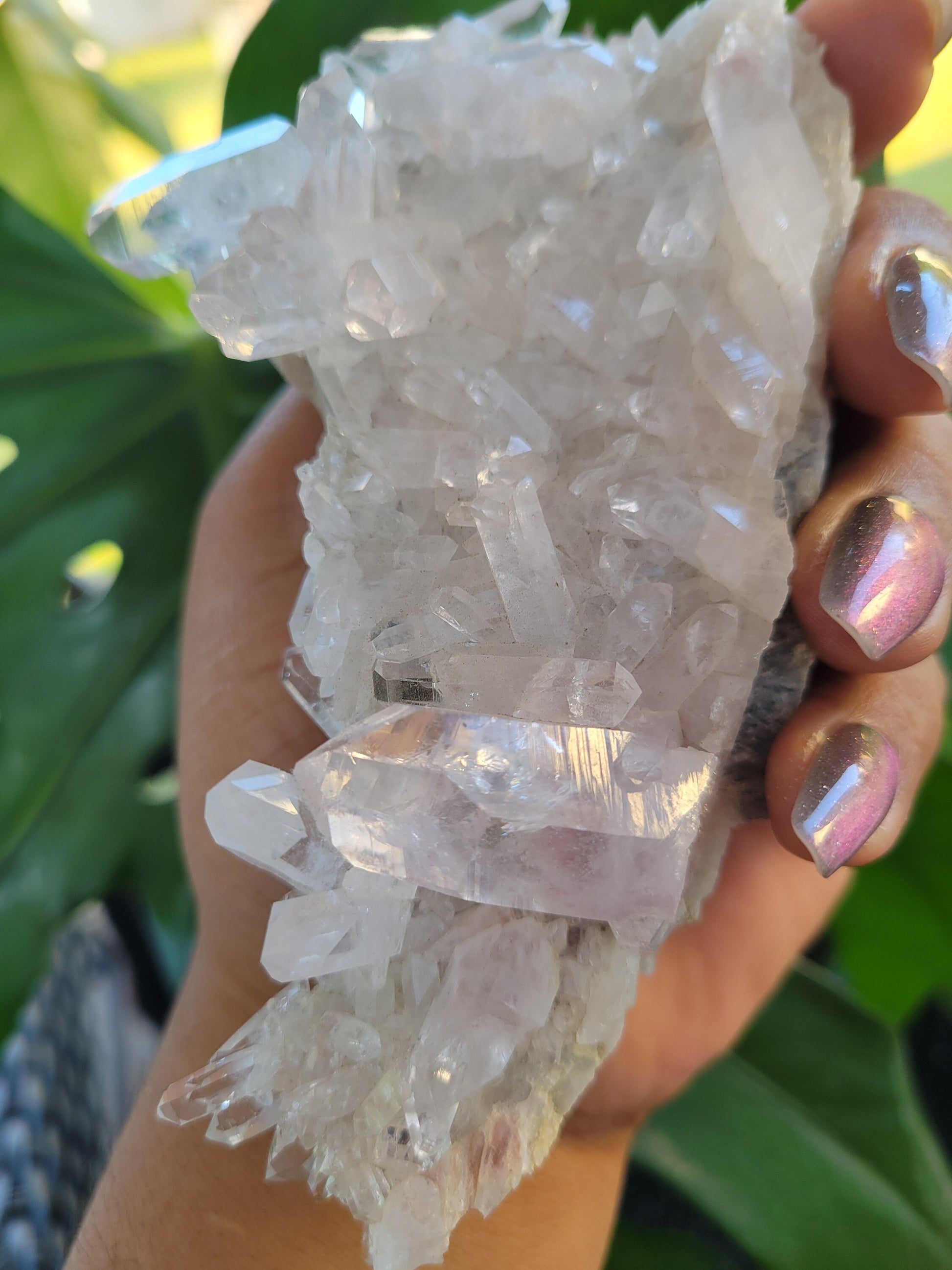 Stunning Pink Lemurian Colombian Quartz Cluster | Crystal Collector | High Quality | Home Decor | Heart Chakra | Love You Gift | Pink