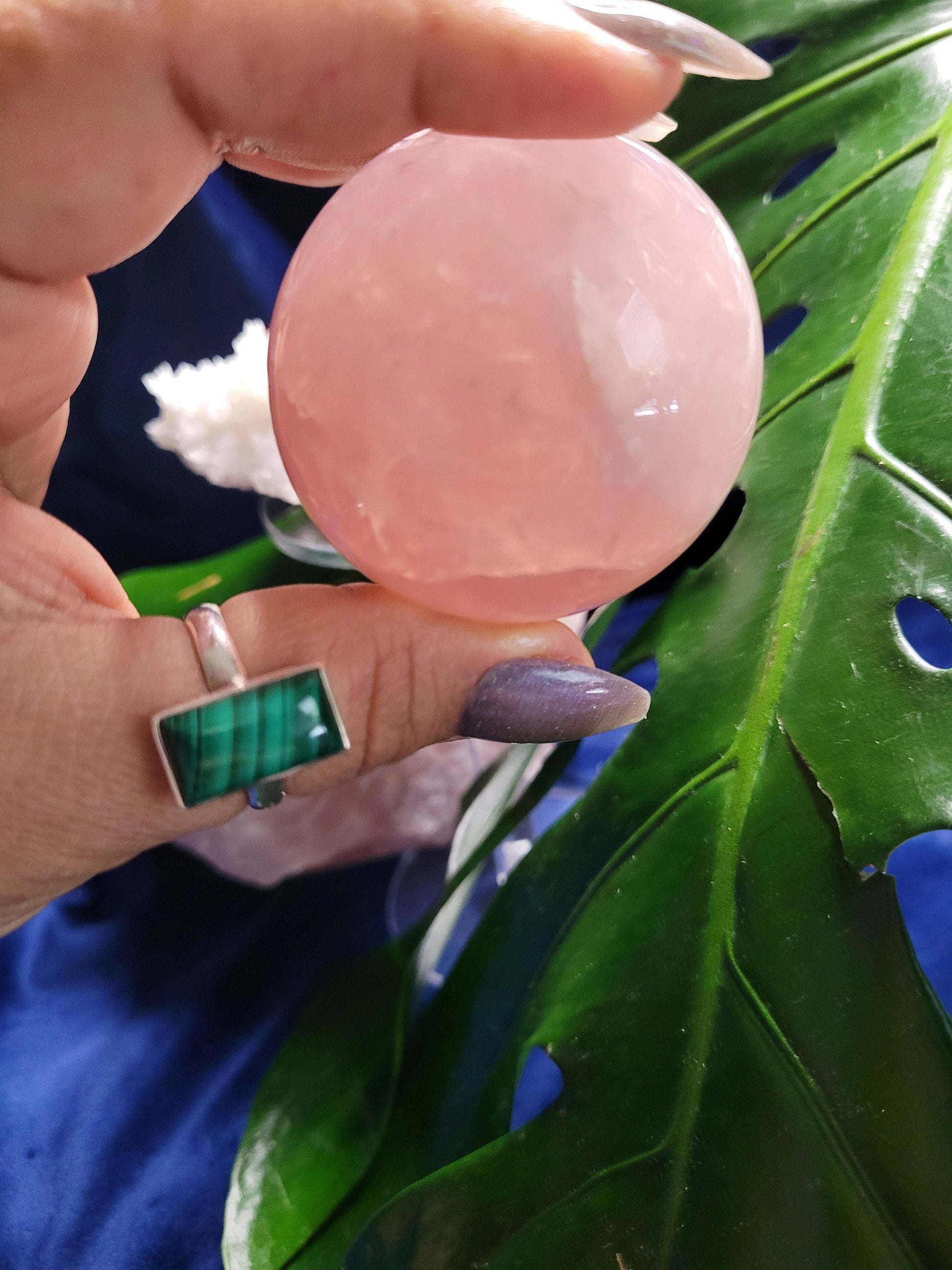 Star Rose Quartz Sphere | High Quality Crystal from Brazil | 54mm | Crystal Collector | Heart Chakra | Birthday or Valentines Day Love Gift