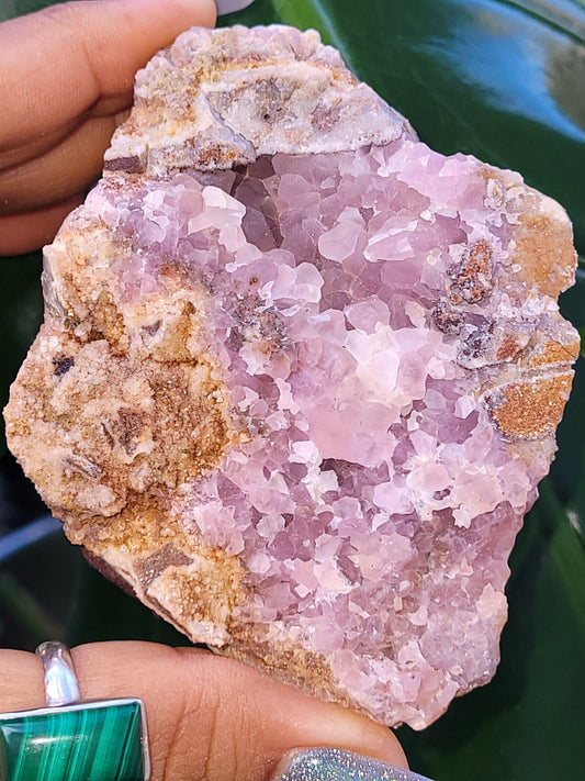Pretty in Pink Starbloom Druze Cobalto Calcite on Matrix Specimen - Natural Gemstones - Home Decor - Gift - Crystal Collectors - Mexico