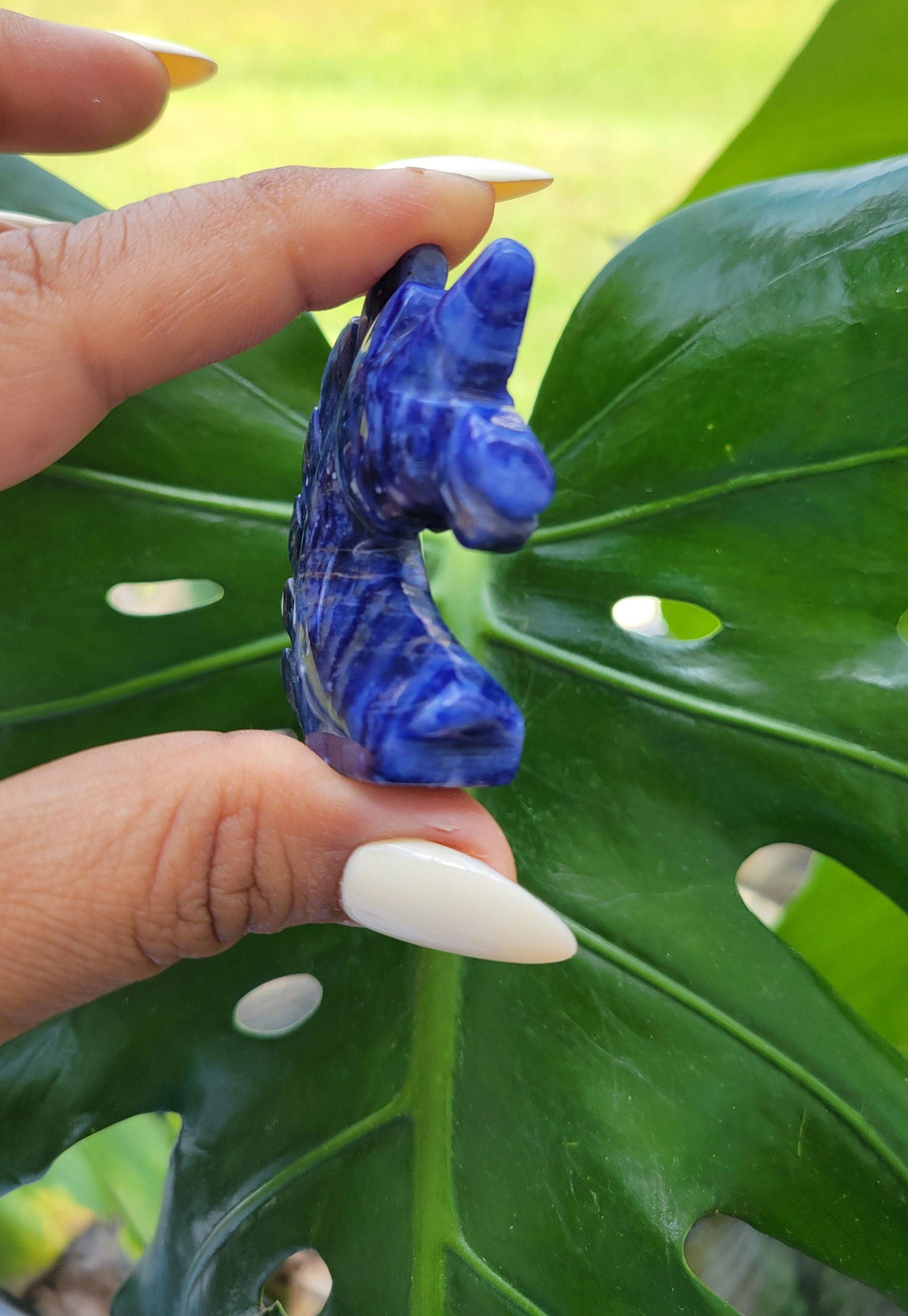 Sunset Sodalite Unicorn Crystal Carving - Crystal Collector - Master Carver - Gift - Luxury Home Decor