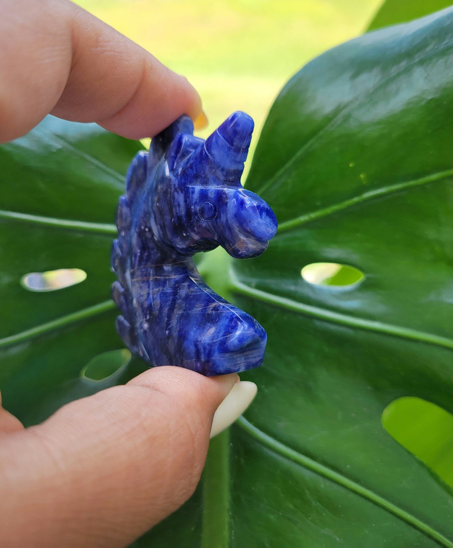 Sunset Sodalite Unicorn Crystal Carving - Crystal Collector - Master Carver - Gift - Luxury Home Decor