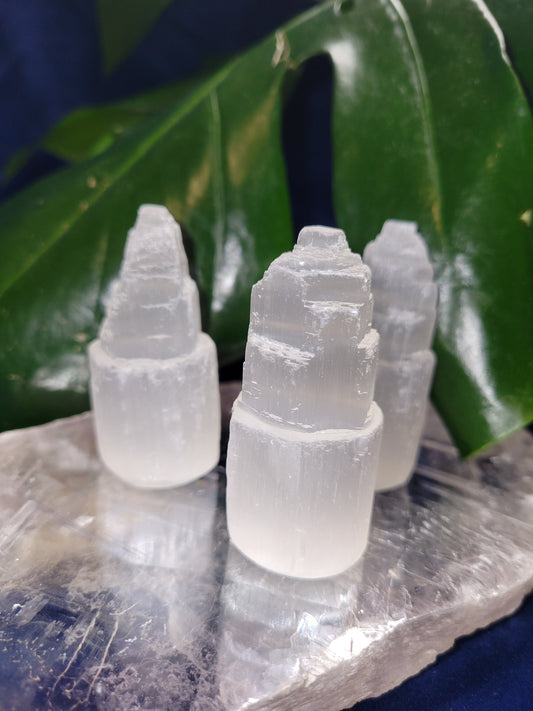 Selenite Cleansing Small Tower - Cleanse Space - Cleanse Crystals - Crystal Collector - Home Decor - Gift