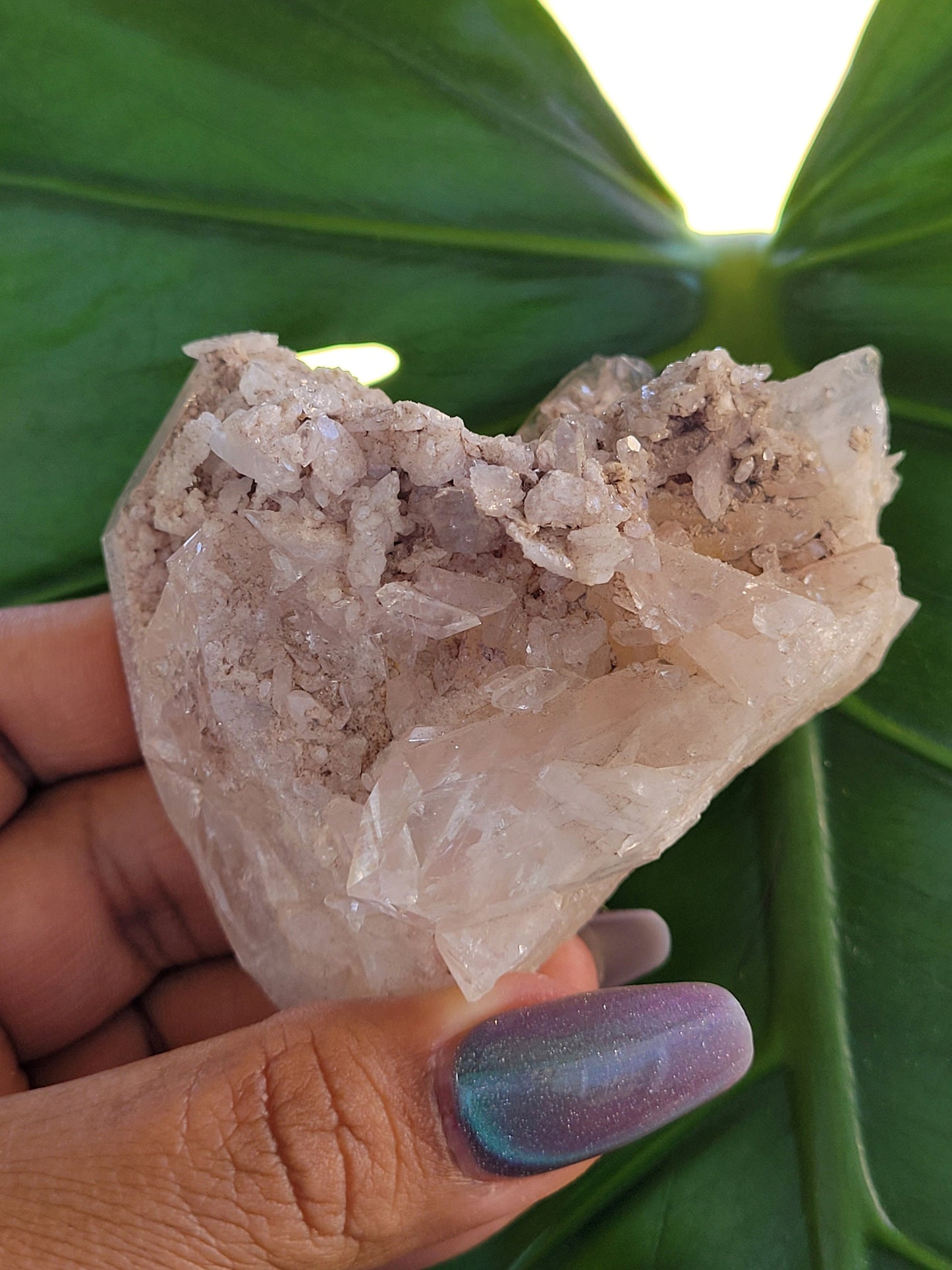 Stunning Pink Lemurian Colombian Quartz Cluster | Crystal Collector | High Quality | Home Decor | Heart Chakra | Love You Gift | Pink