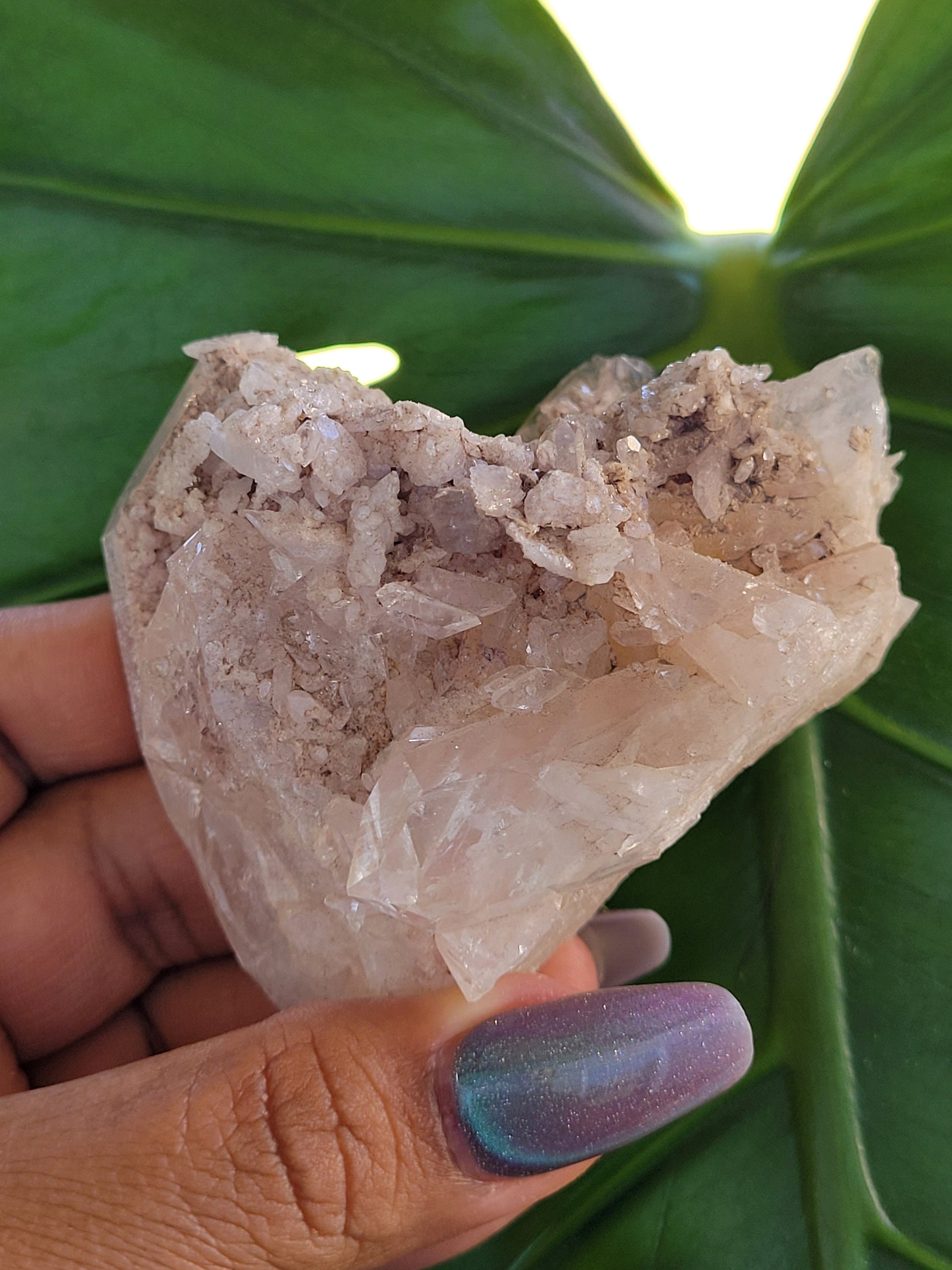 Stunning Pink Lemurian Colombian Quartz Cluster | Crystal Collector | High Quality | Home Decor | Heart Chakra | Love You Gift | Pink