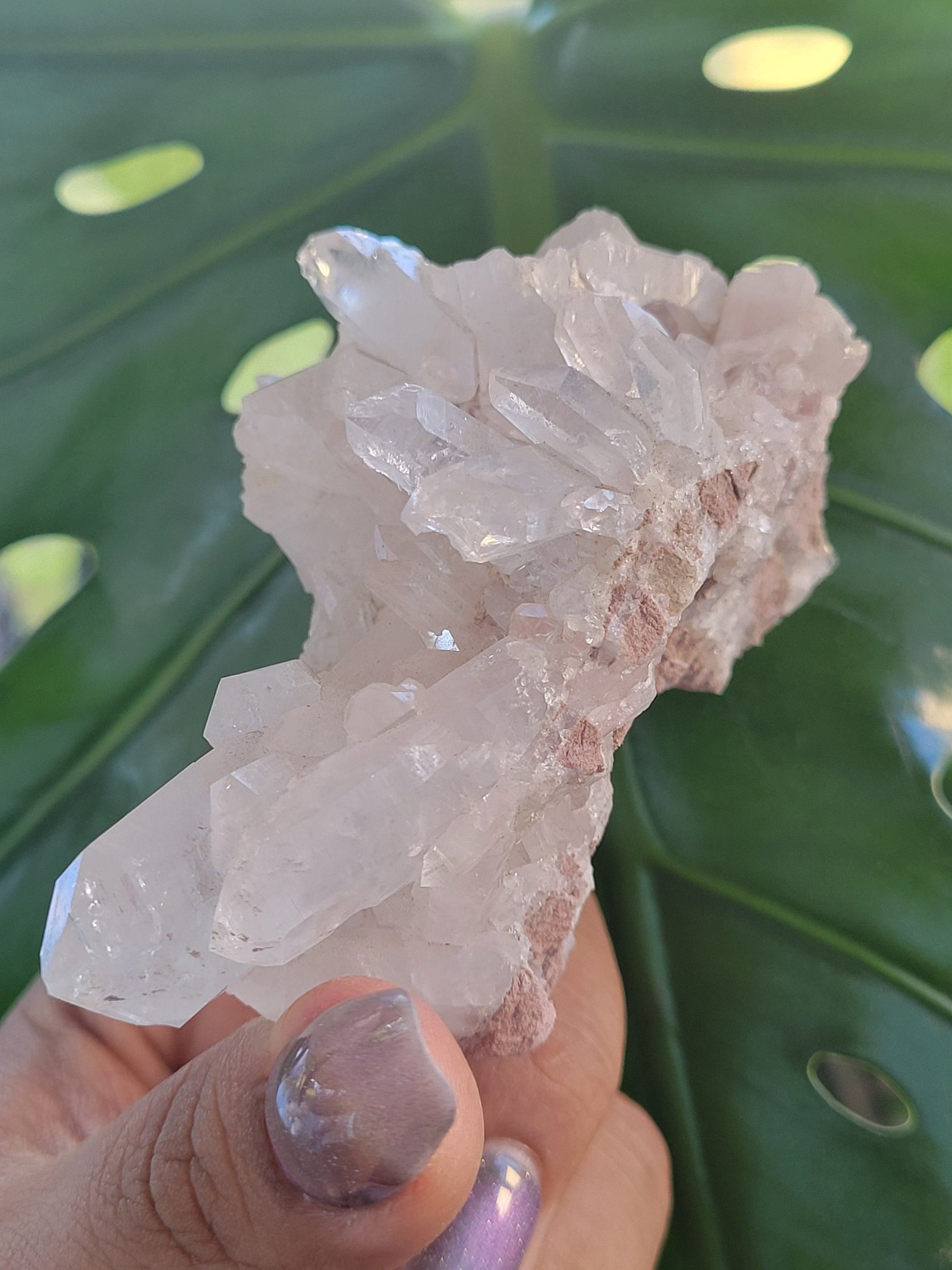 Stunning Pink Lemurian Colombian Quartz Cluster | Crystal Collector | High Quality | Home Decor | Heart Chakra | Love You Gift | Pink