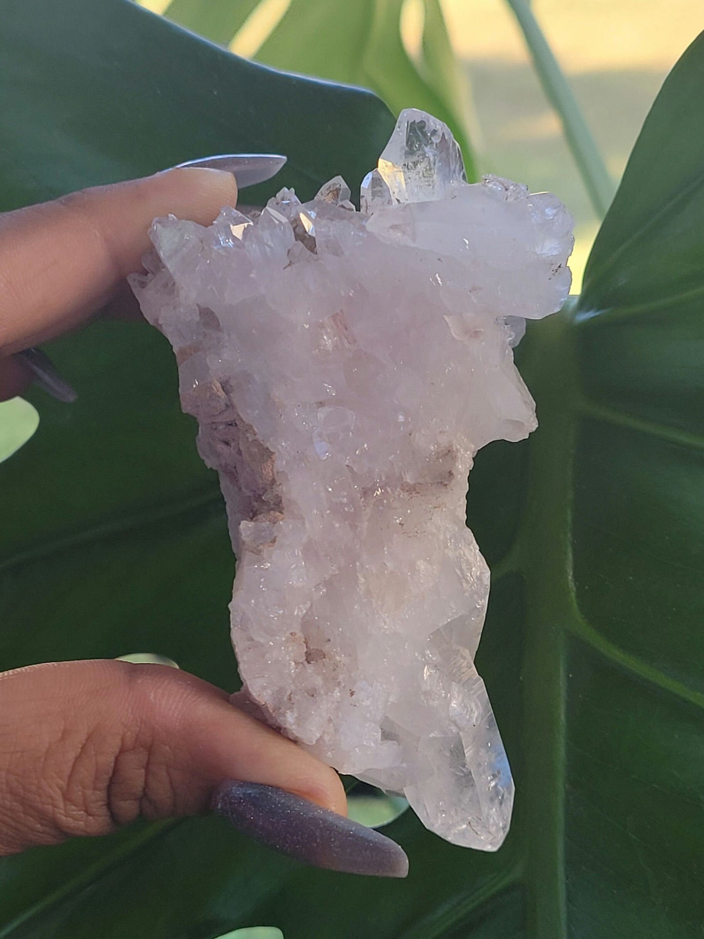 Stunning Pink Lemurian Colombian Quartz Cluster | Crystal Collector | High Quality | Home Decor | Heart Chakra | Love You Gift | Pink