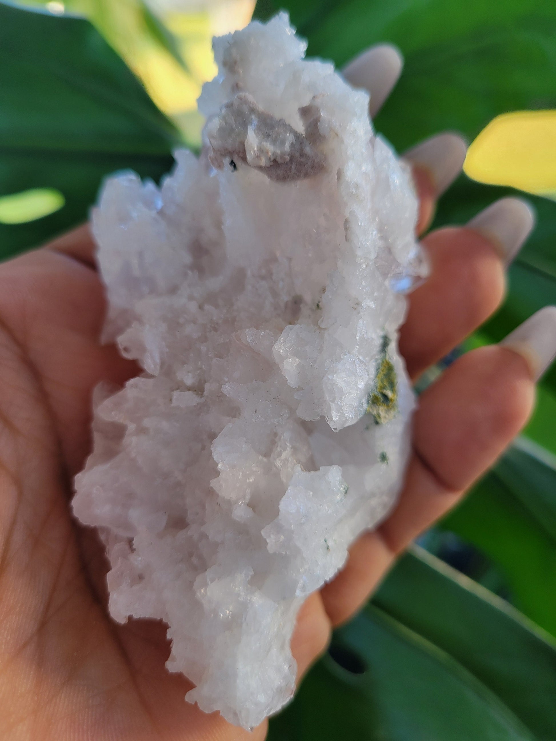 Stunning Pink Lemurian Colombian Quartz Cluster with Chlorite | Crystal Collector |High Quality | Home Decor|Heart Chakra|Love You Gift|Pink