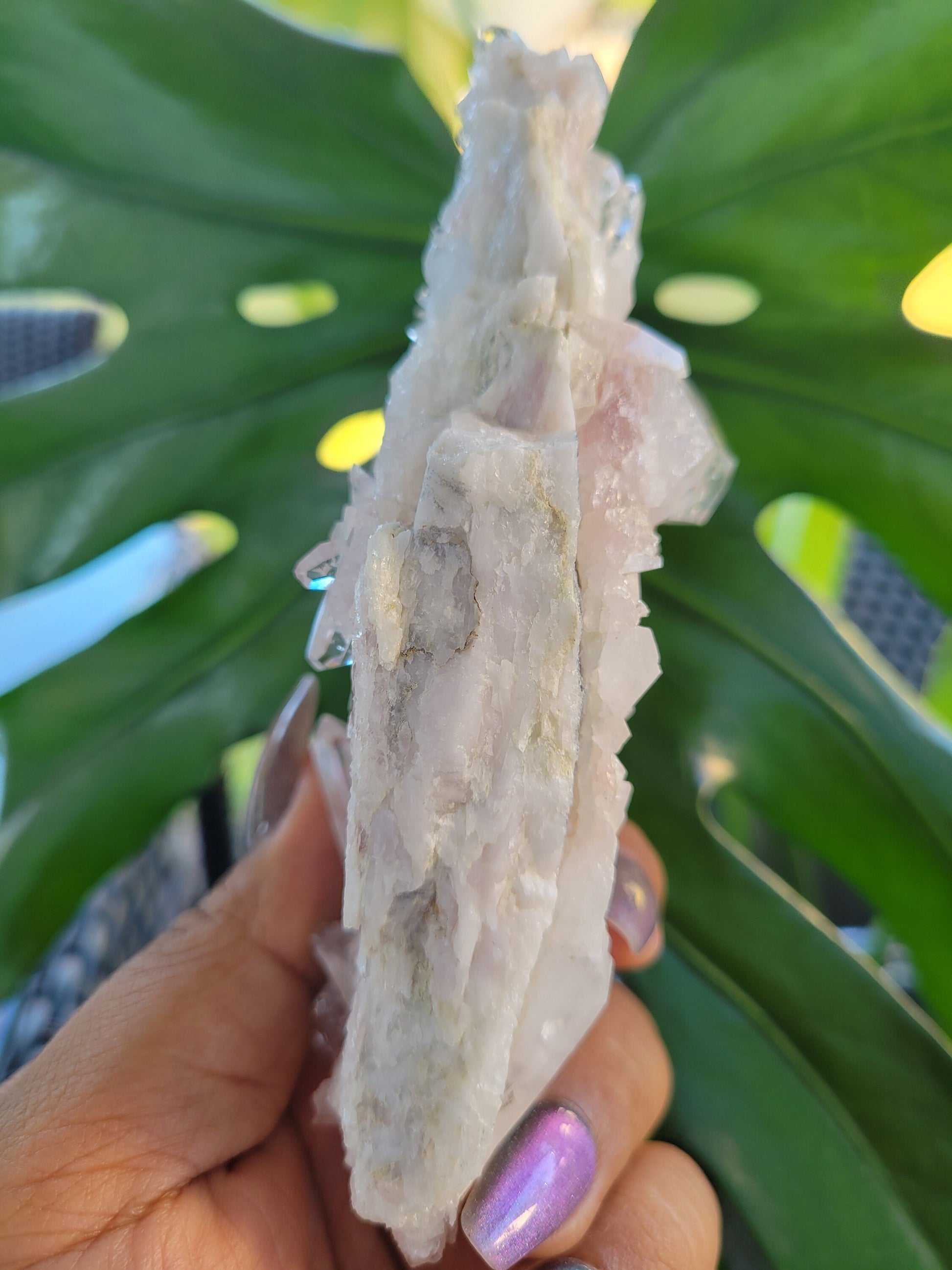 Stunning Pink Lemurian Colombian Quartz Cluster | Crystal Collector | High Quality | Home Decor | Heart Chakra | Love You Gift | Pink
