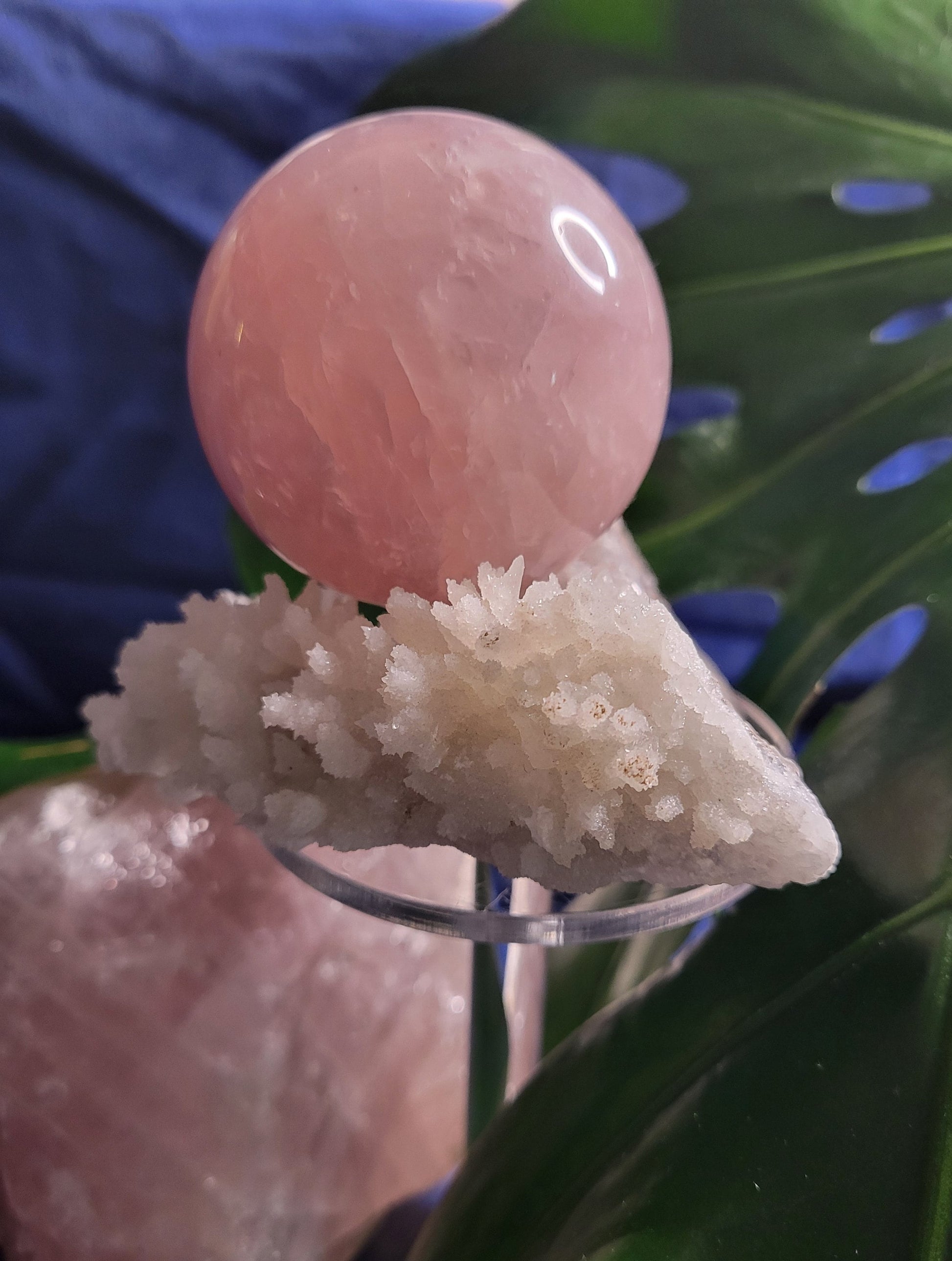 Star Rose Quartz Sphere | High Quality Crystal from Brazil | 55mm | Crystal Collector | Heart Chakra | Birthday or Valentines Day Love Gift