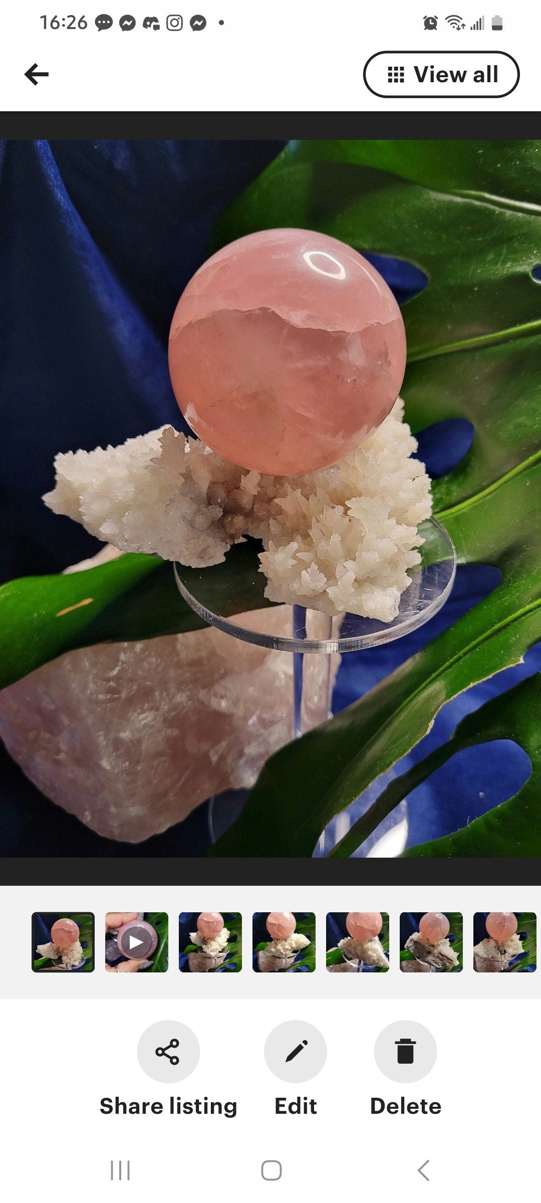 Star Rose Quartz Sphere | High Quality Crystal from Brazil | 55mm | Crystal Collector | Heart Chakra | Birthday or Valentines Day Love Gift