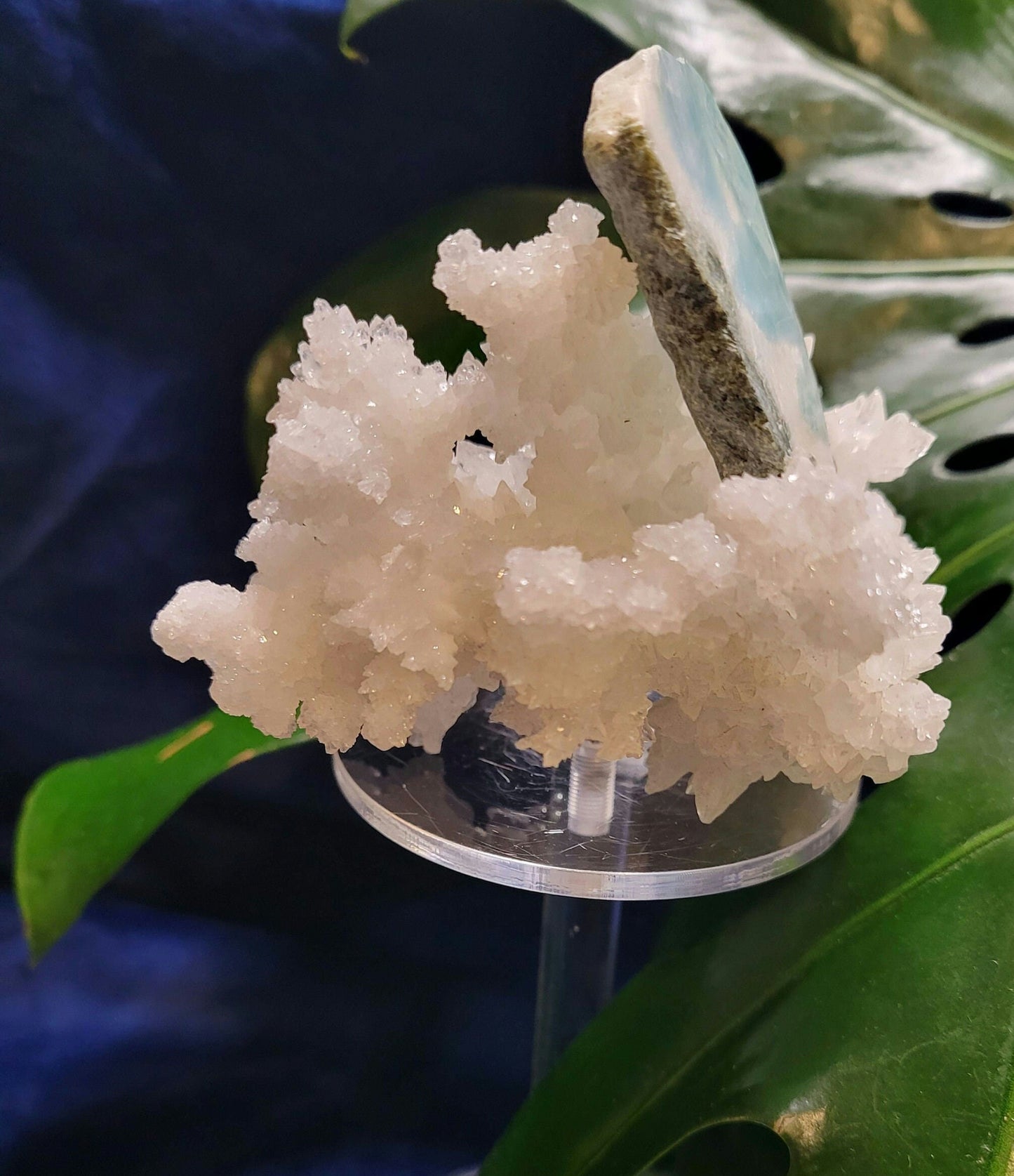 Gorgeous Larimar Crystal Slab - Dominican Republic - Blue - White - Ocean - Crystal Collector - Home Decor - Anniversary - Birthday - Gift