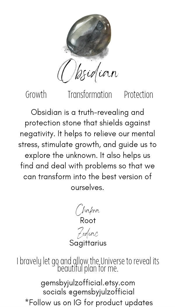 Aqua Obsidian Palm Stone - Volcanic Glass - Grounding & Protection Properties - Home Decor - Crafts - Gift - Intuitively Picked