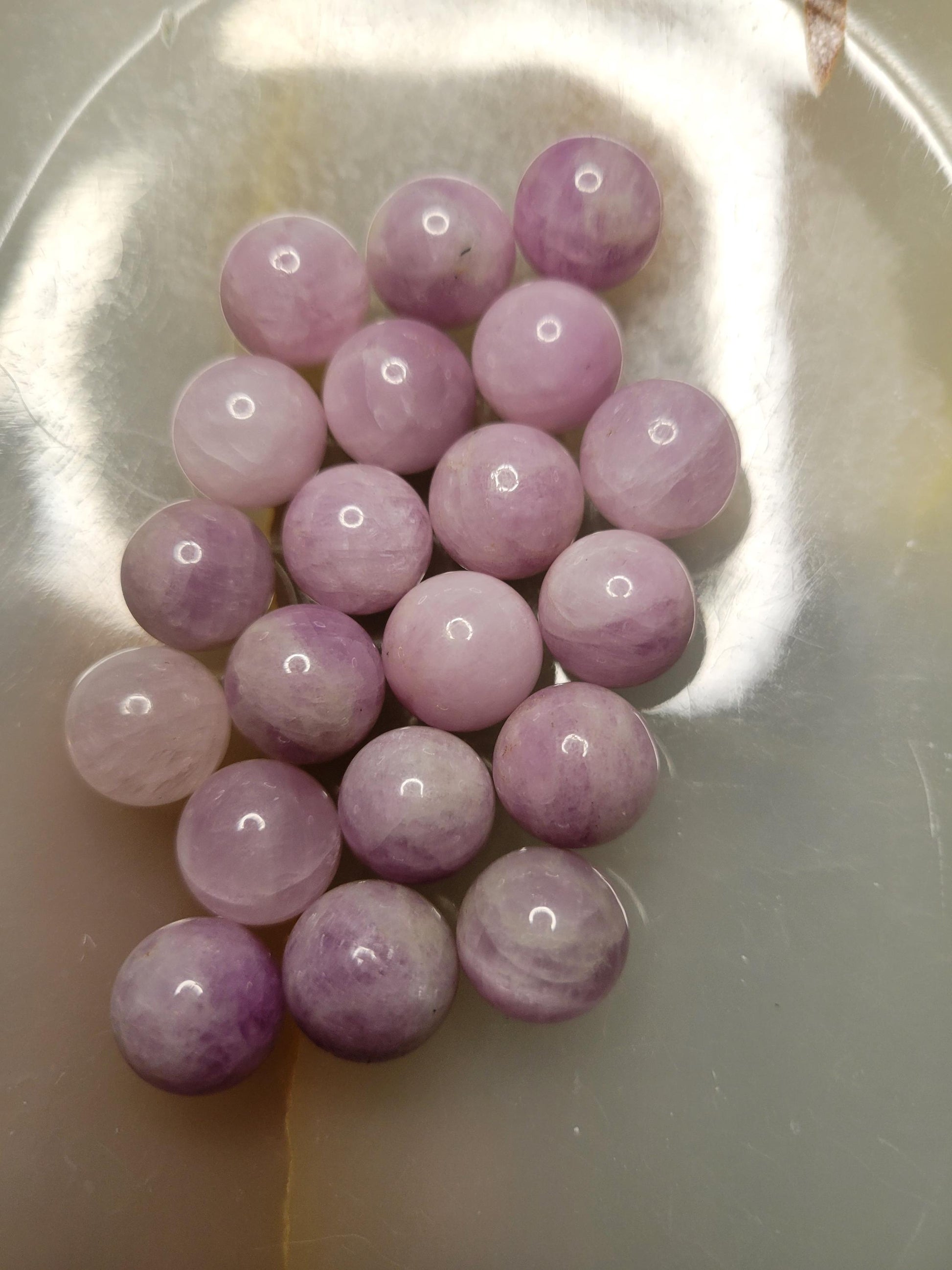 13mm Kunzite Spheres - Intuitively Picked - Crystal Collector - Birthday Anniversary Christmas Gift Ideas - Home Decor - Lavender Pink