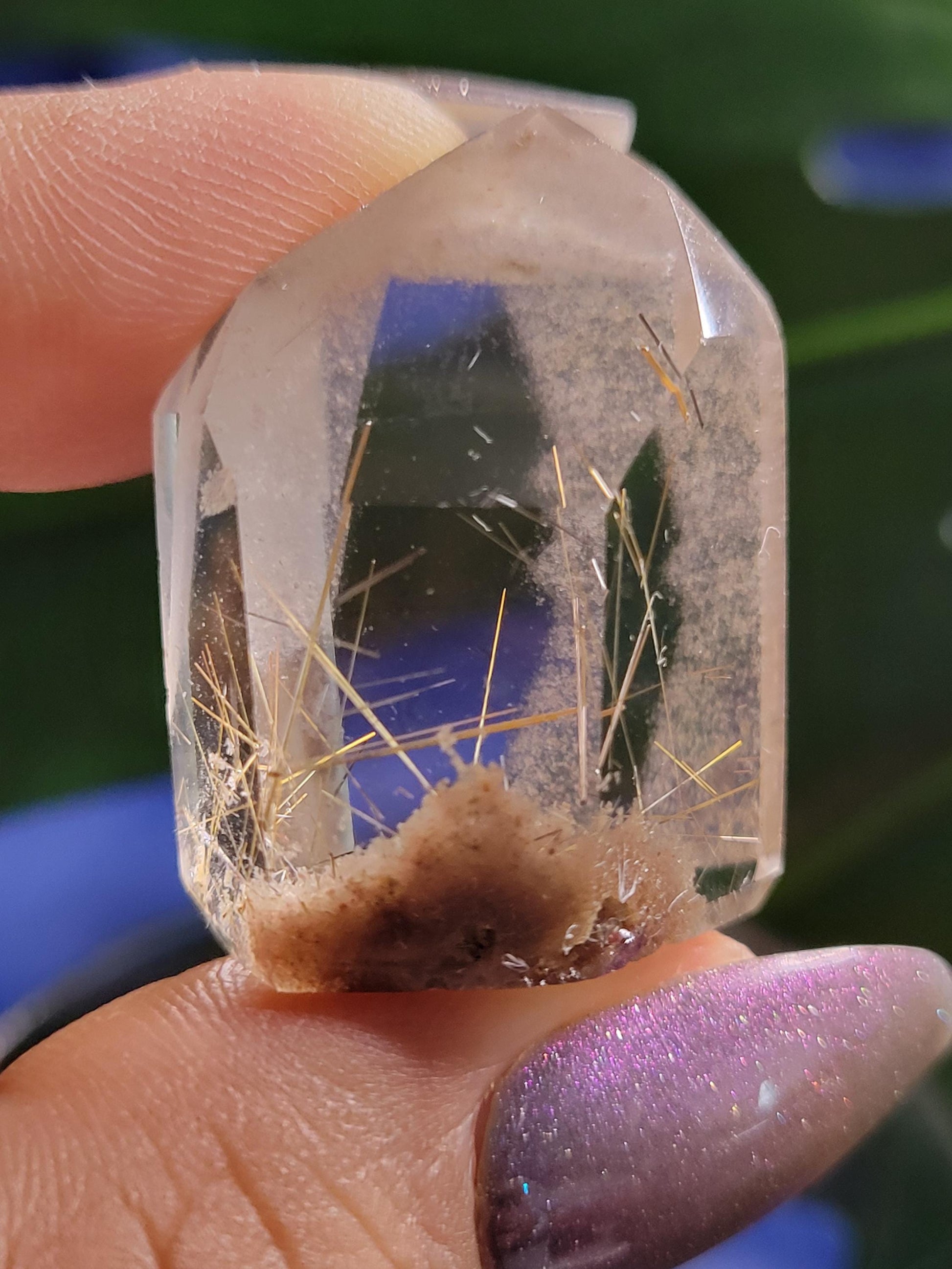 AAA Grade Stunning Rutilated Clear Quartz from Brazil | Lodolite & Gold Rutile Inclusions | Collectors Piece | Gift Ideas | All Chakras