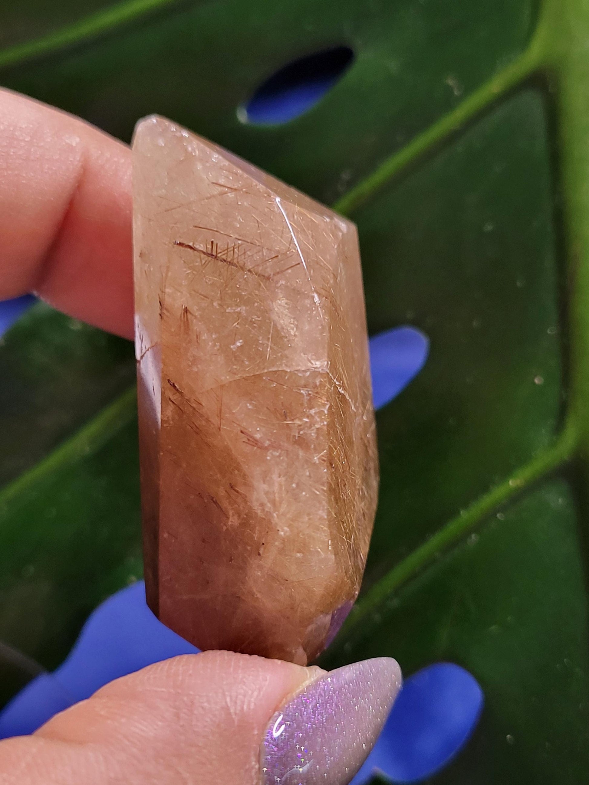 AAA Grade Stunning Rutilated Quartz Freeform Crystal from Brazil - Collectors Piece - Gold Rutile - Home Decor - Gift - 40 grams