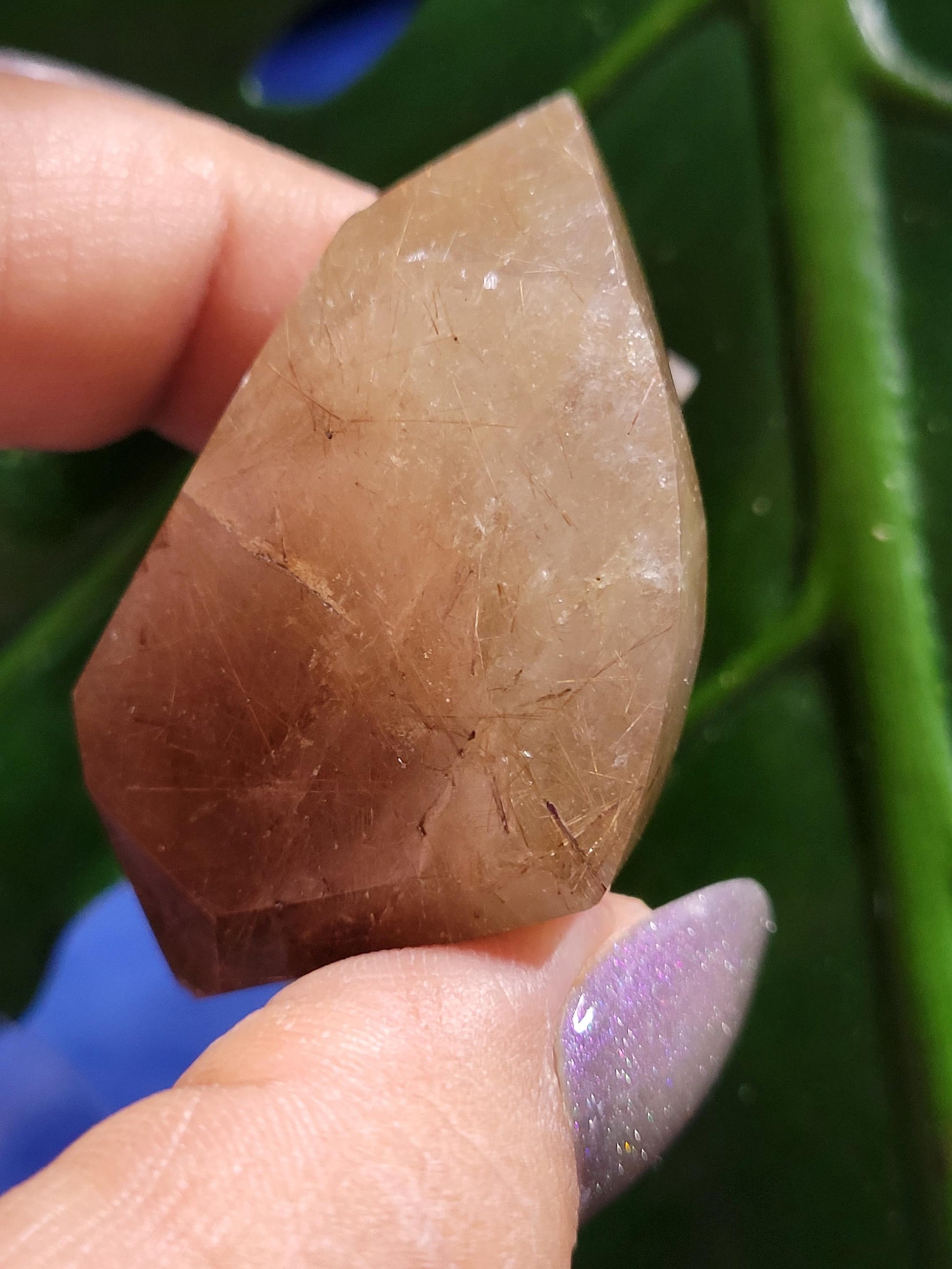 AAA Grade Stunning Rutilated Quartz Freeform Crystal from Brazil - Collectors Piece - Gold Rutile - Home Decor - Gift - 40 grams