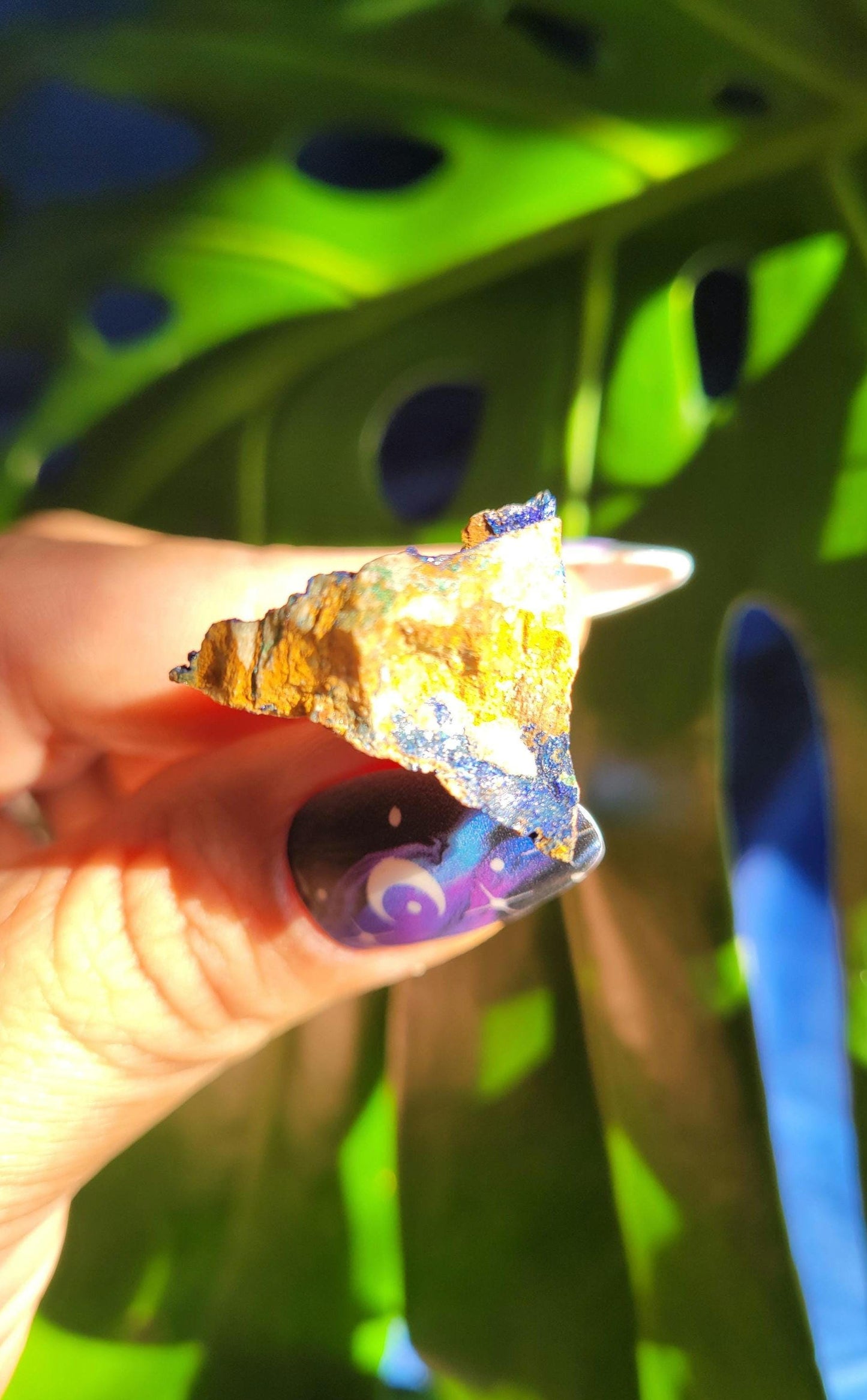 Azurite and Malachite Specimen in Display Case-Collector Birthday Christmas Gift Ideas-Strength and Abundance Energy-Blue and Green-31g