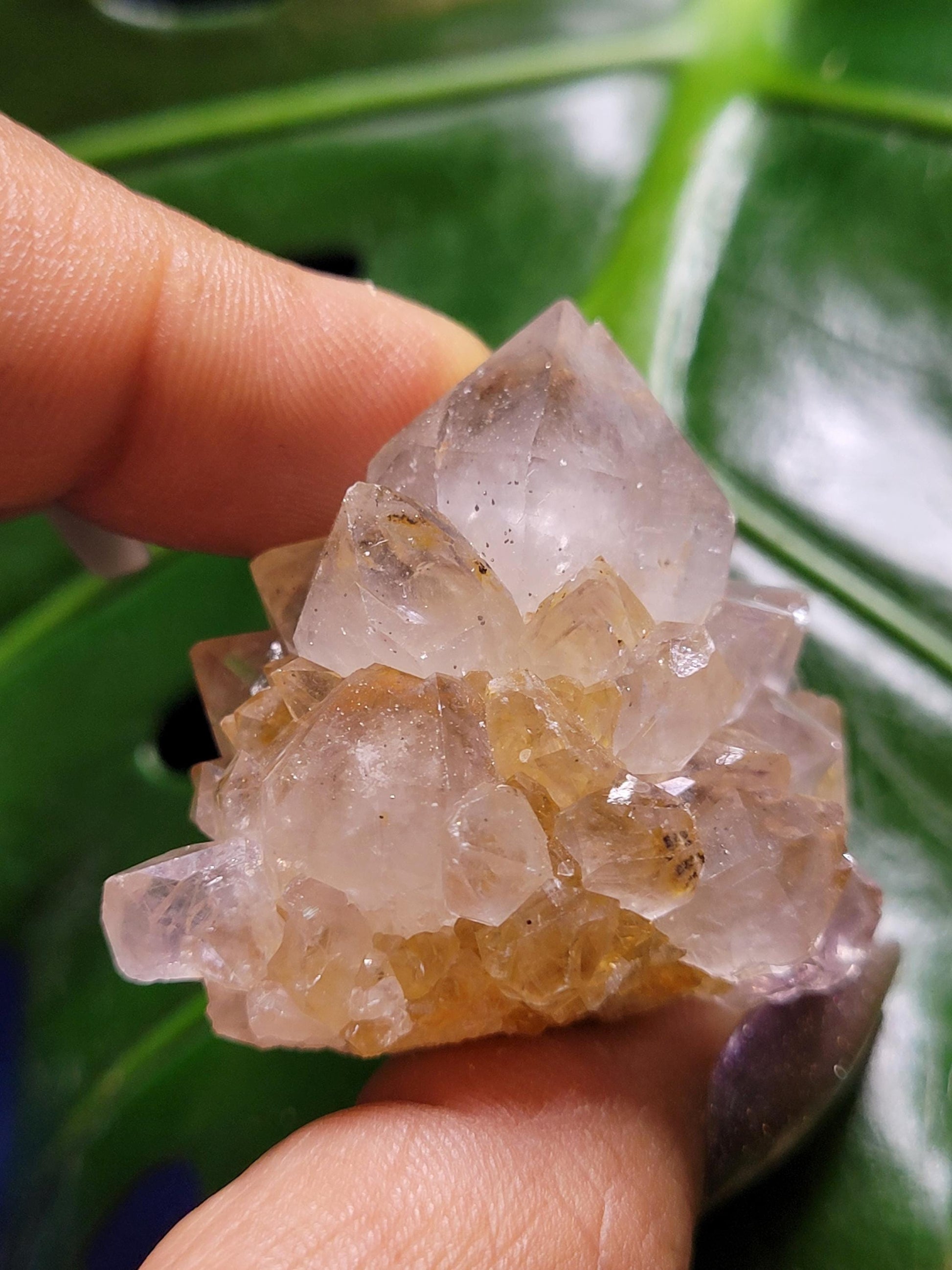 Stunning Spirit Quartz Cluster from South Africa - Crown Chakra Meditation - Birthday Collectors Christmas Party Gift Ideas - Lavender - 45g