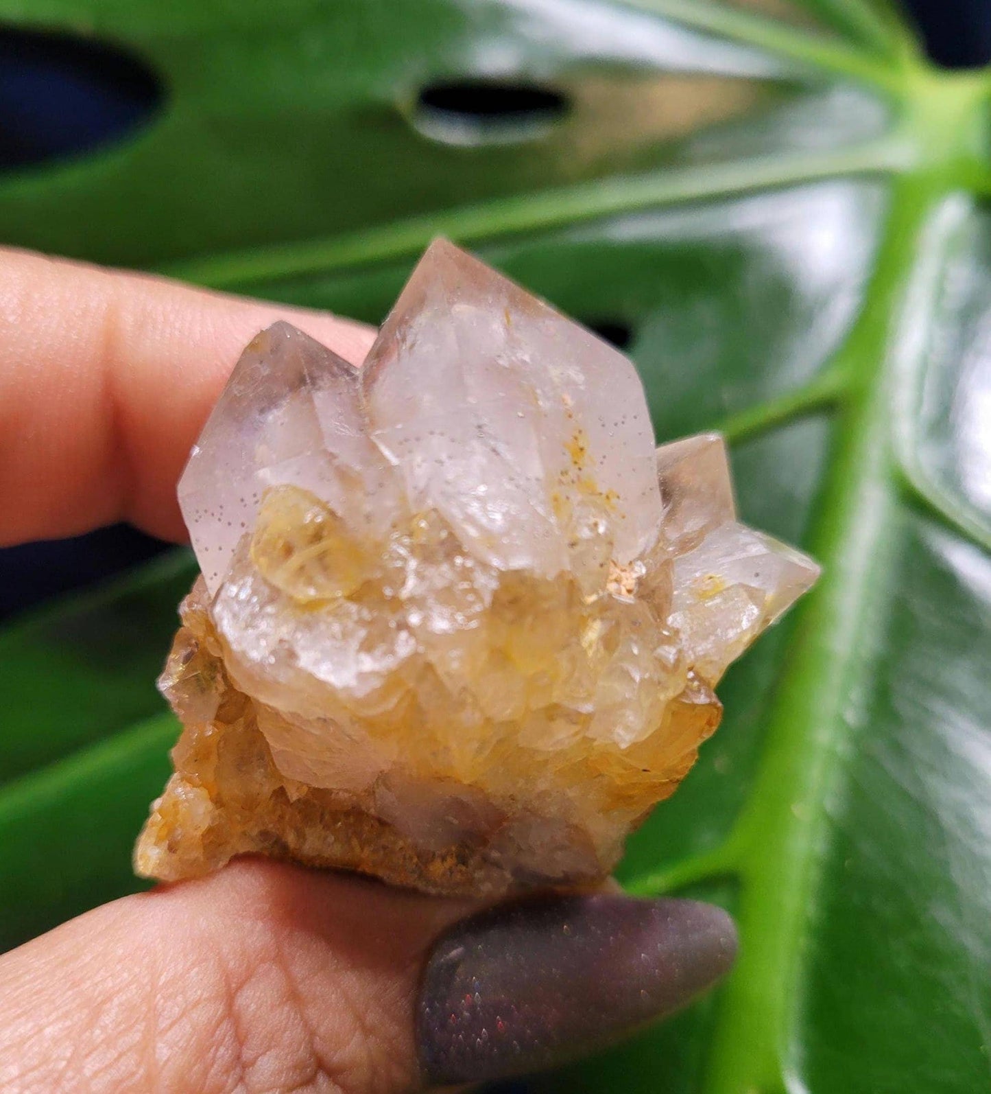 Stunning Spirit Quartz Cluster from South Africa - Crown Chakra Meditation - Birthday Collectors Christmas Party Gift Ideas - Lavender - 48g