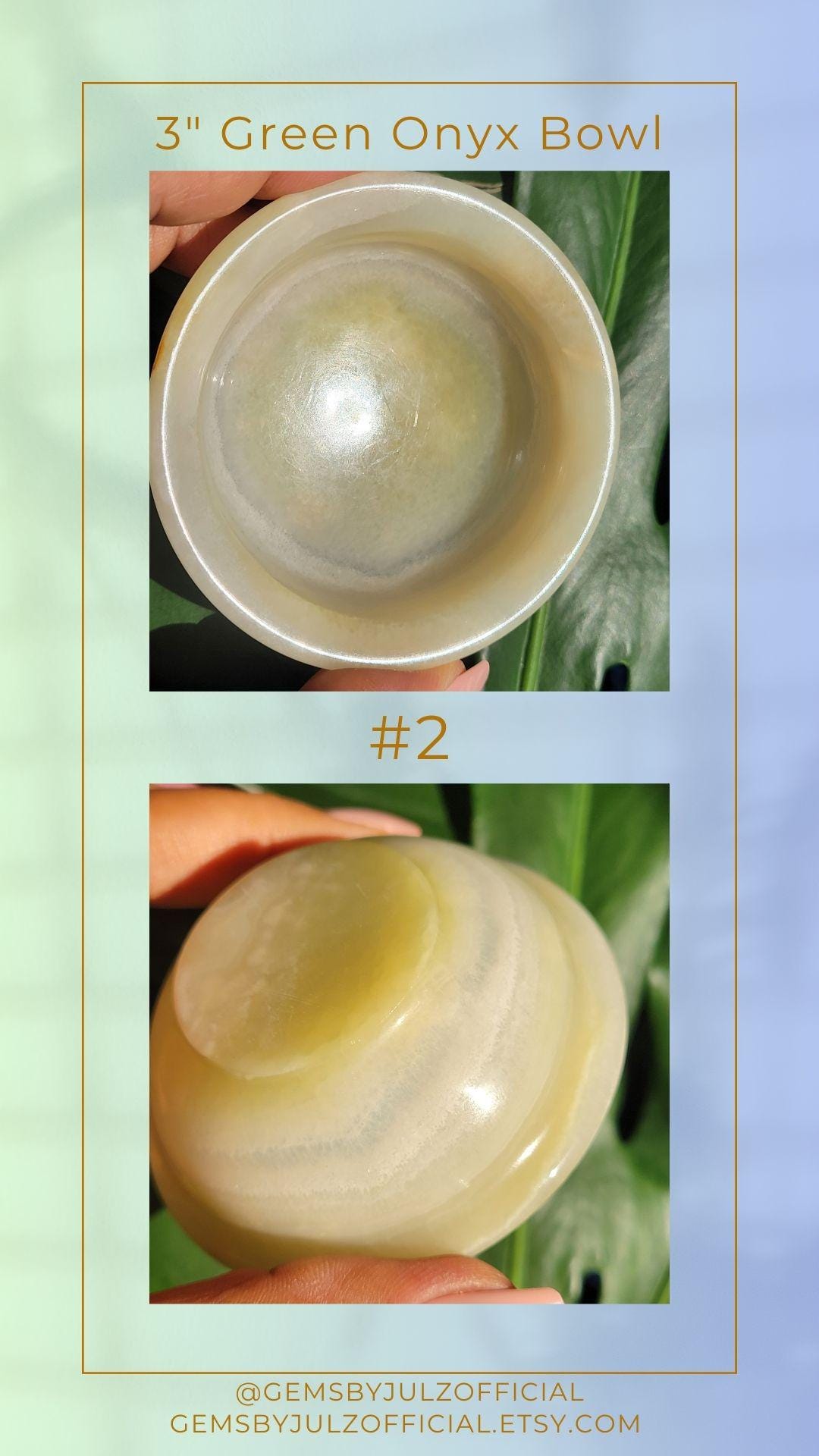 3 inch Green Onyx Bowl - Jewelry Accessories - Banding - Pakistan - Home Decor - Birthday Anniversary Christmas Love Gift Ideas - Crystals