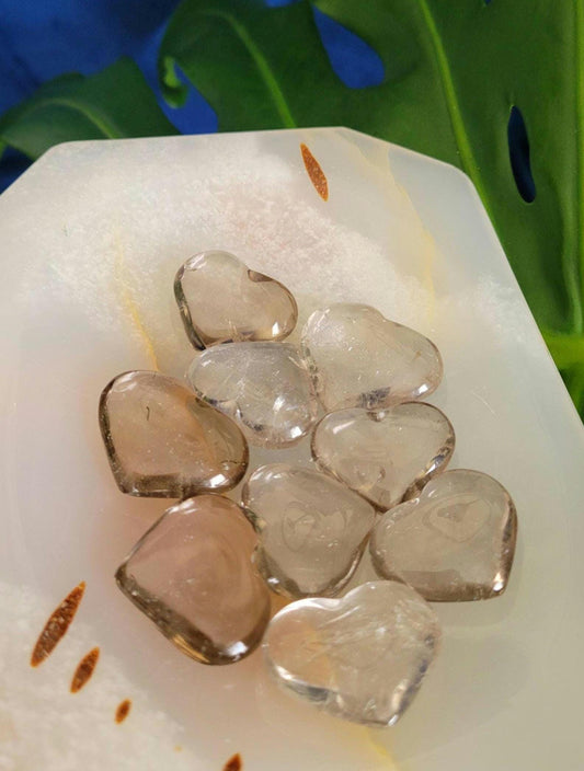 AAA High Quality Smoky Quartz Heart - Crystal Carving - Gemstone Hearts - Birthday Anniversary Christmas Love Gift Ideas - Crystal Collector