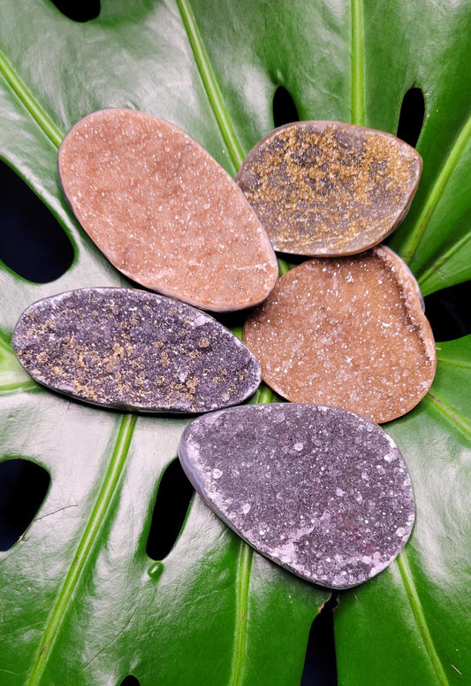 High Quality Galaxy Amethyst Shells with polished backs from Uruguay - Home Decor - Crystal Collector - Gift Ideas - Your Pick
