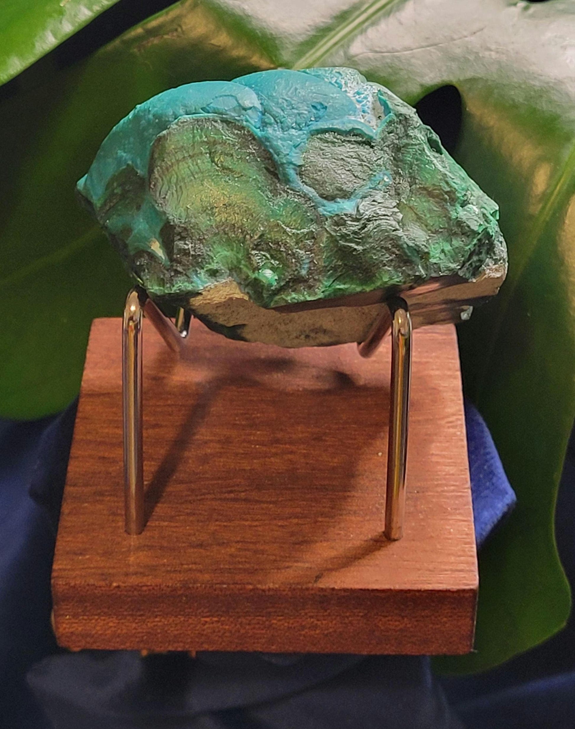 Malachite and Chrysocolla Specimen| Crystal Collector Piece|Birthday Christmas Gift Ideas|Strength and Abundance Energy|Green and Blue|291g