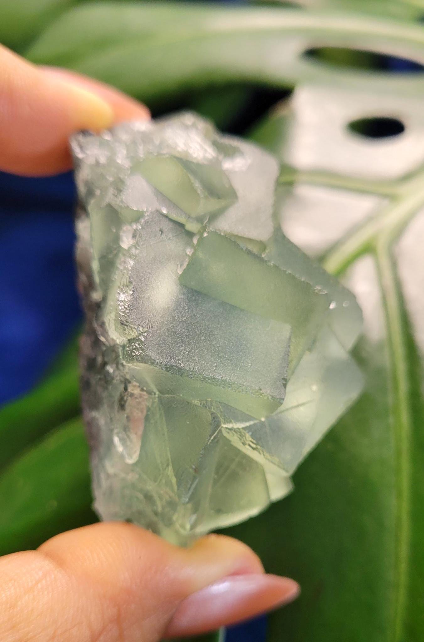 Gorgeous Green Fluorite Crystal Cube Cluster with Calcite | Crystal Collector | Home Decor | Birthday Christmas Love Gift | 146g