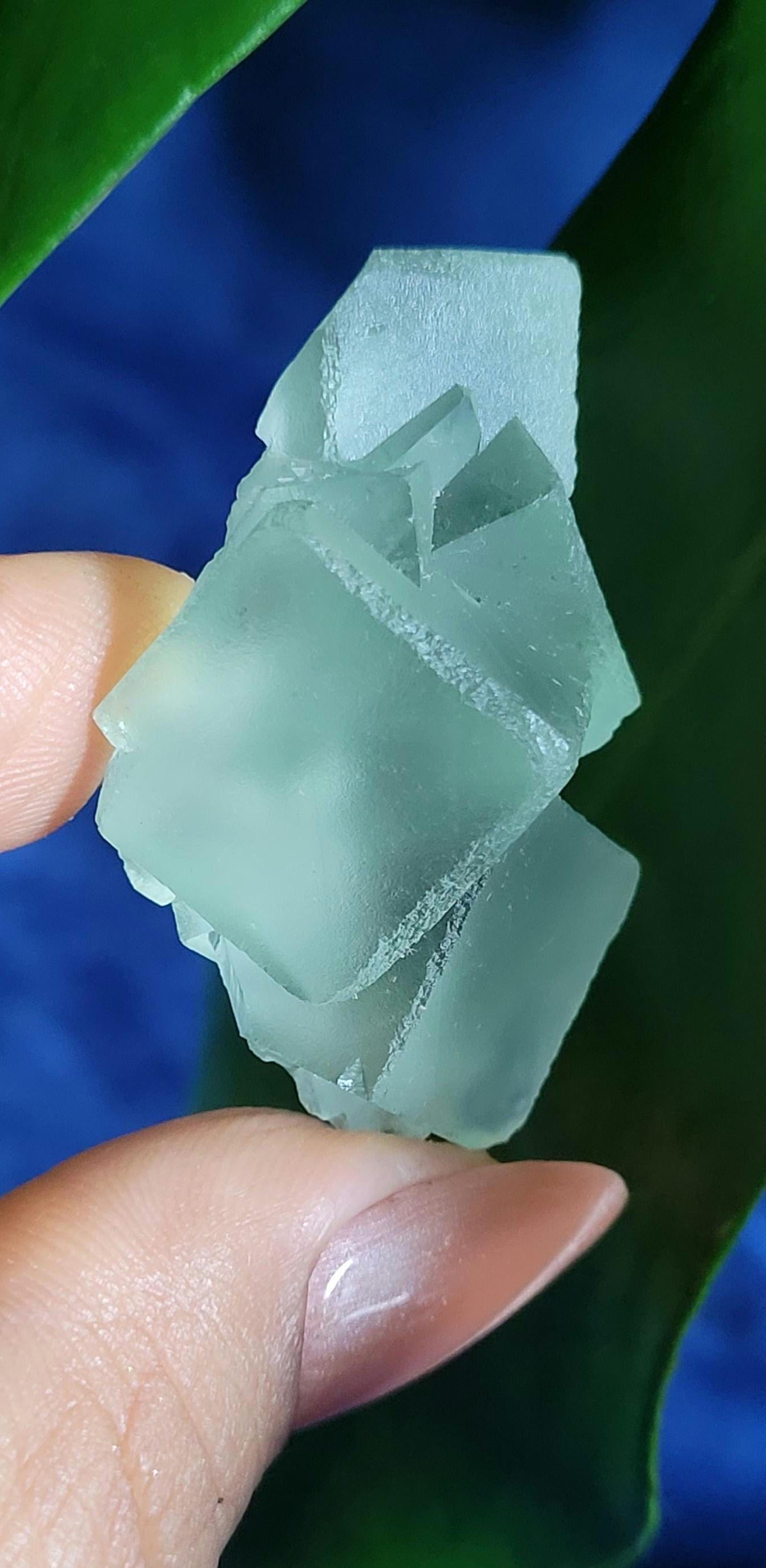 Gorgeous Green Fluorite Crystal Cube Cluster with Calcite | Crystal Collector | Home Decor | Birthday Christmas Love Gift | 39g